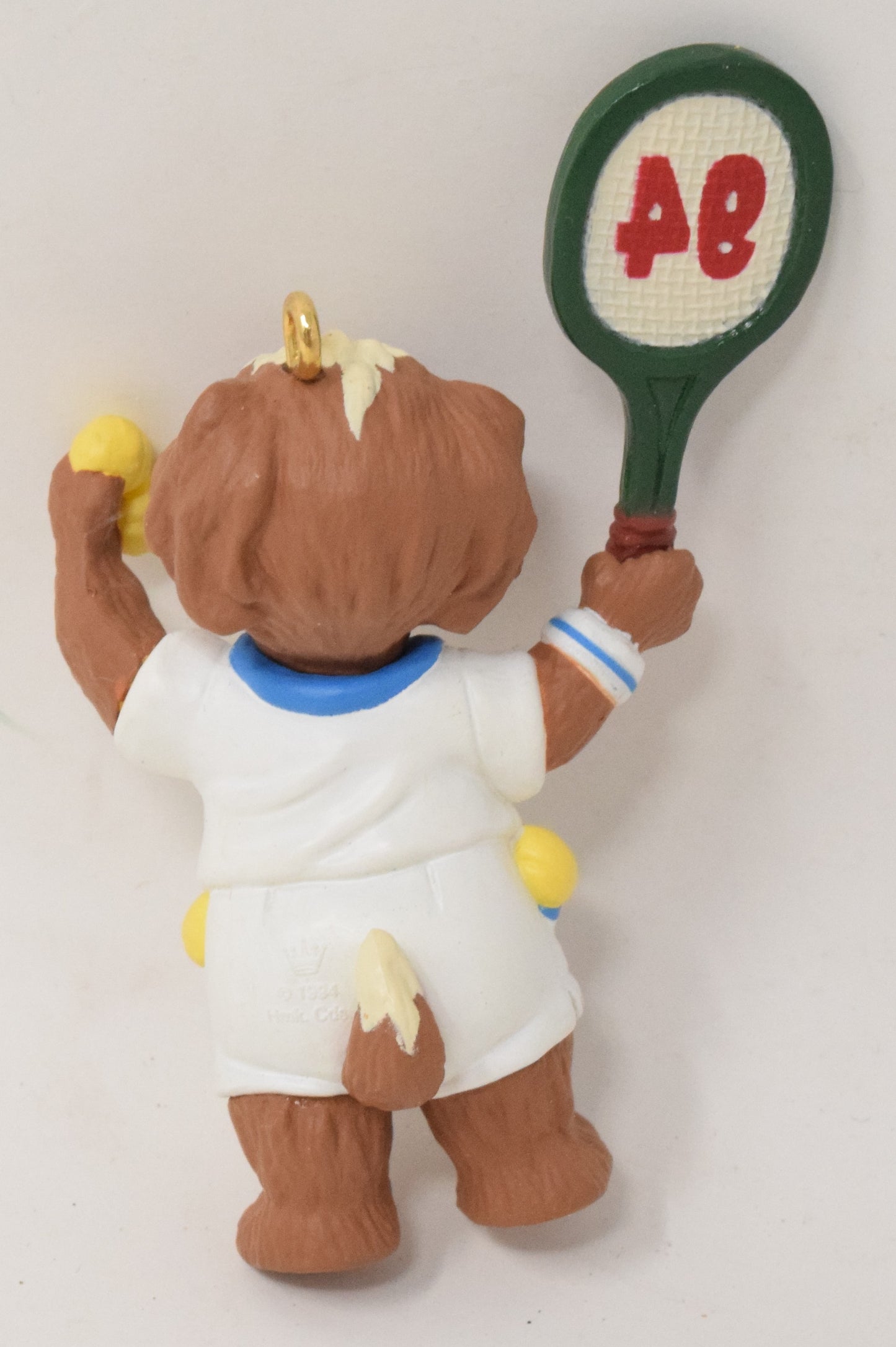 Hallmark Keepsake Practice Makes Perfect Tennis Bear Christmas Ornament 1994