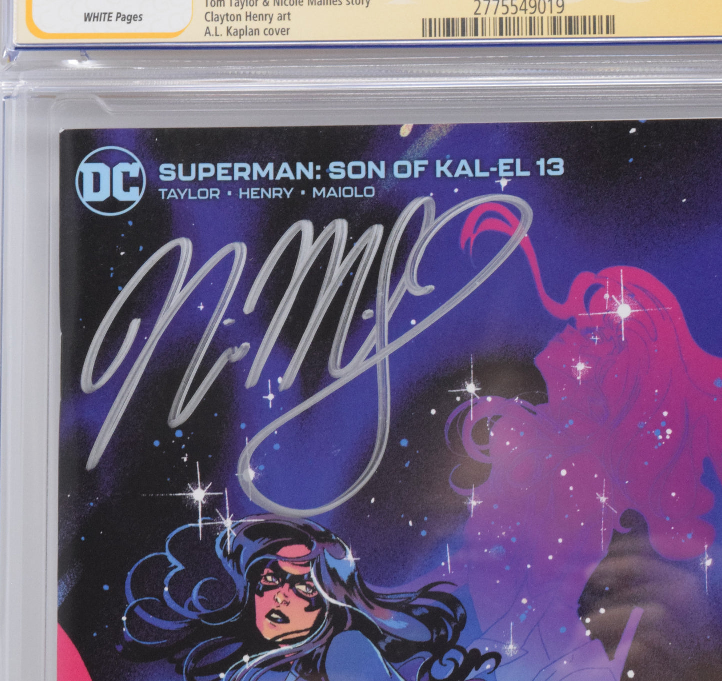 Superman Son Of Kal-El #13 B Al Kaplan SIGNED CGC SS 9.8 Nicole Maines Dreamer (07/12/2022) Dc