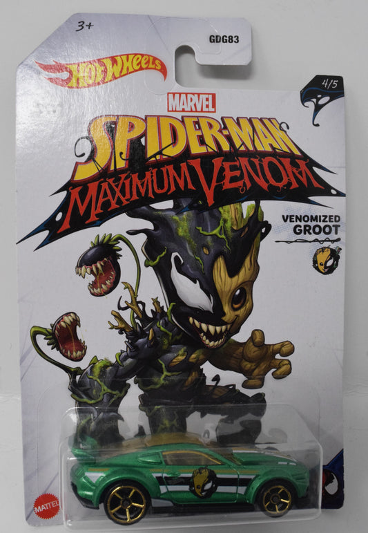 Hot Wheels Custom 15 Ford Mustang Venomized Groot 4/5 DieCast Car New