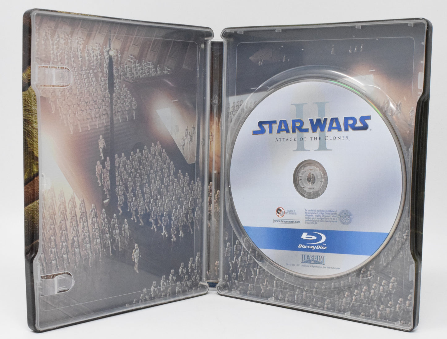 Star Wars II Attack Of The Clones Movie Blu-Ray Steelbook Yoda