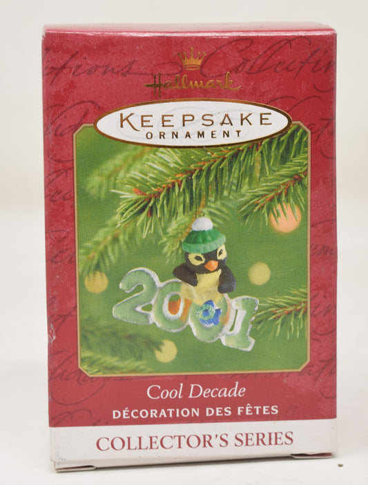 Hallmark Keepsake Ornament Penguin Cool Decade Christmas Tree 2001 NIB