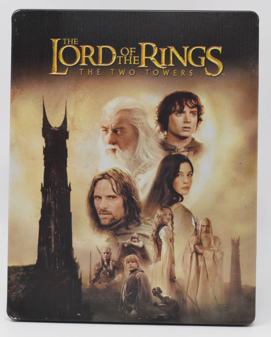 Lord Of The Rings Two Towers Movie DVD Blu-Ray Steelbook 2 Disc