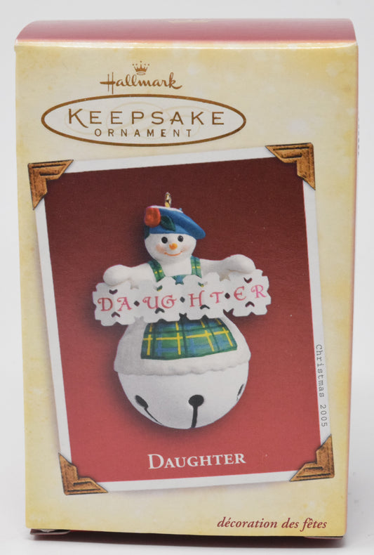 Hallmark Keepsake Snowman Daughter Christmas Ornament 2005 NIB