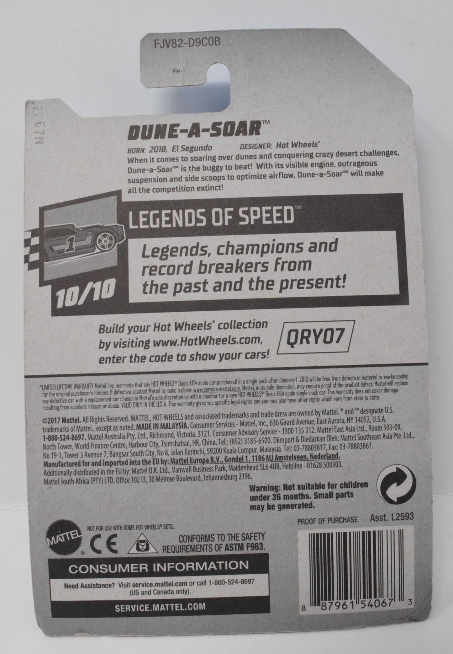 Hot Wheels Dune-A-Soar Legends of Speed 10/10 22 DieCast Car