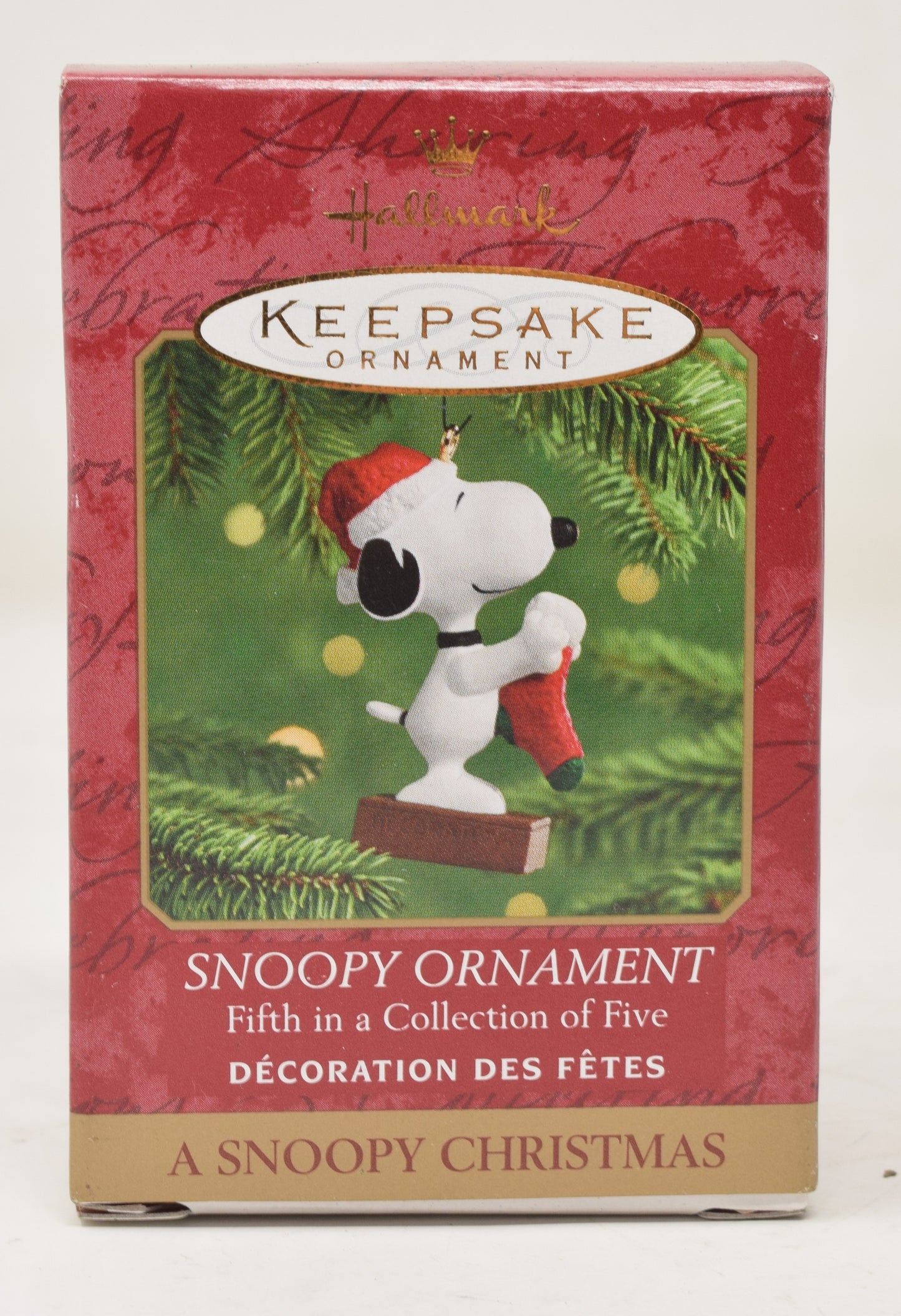 Hallmark Keepsake Ornament Peanuts Snoopy 50th Christmas Tree 2000 NIB