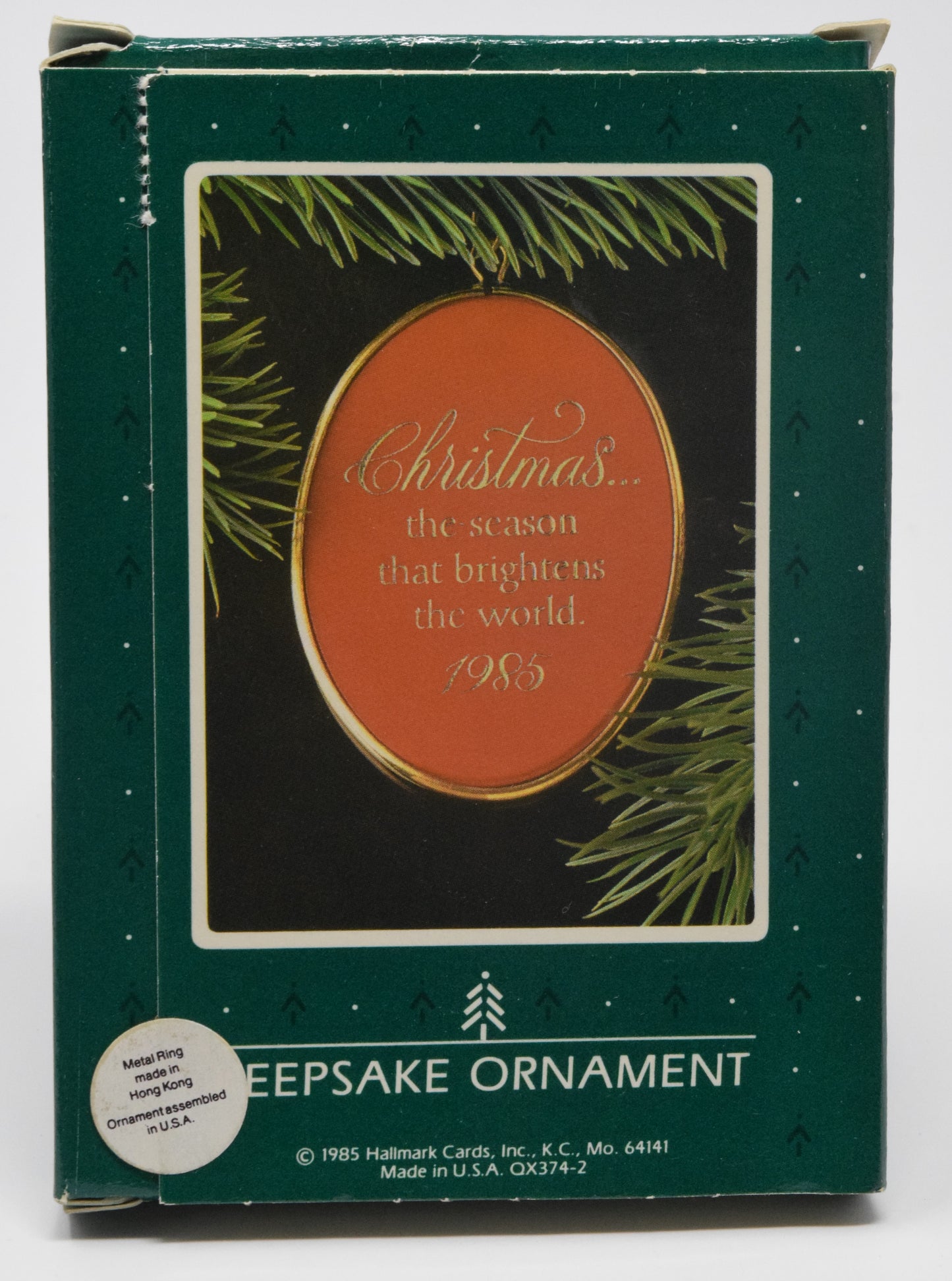 Hallmark Keepsake Candle Cameo Christmas Ornament 1985