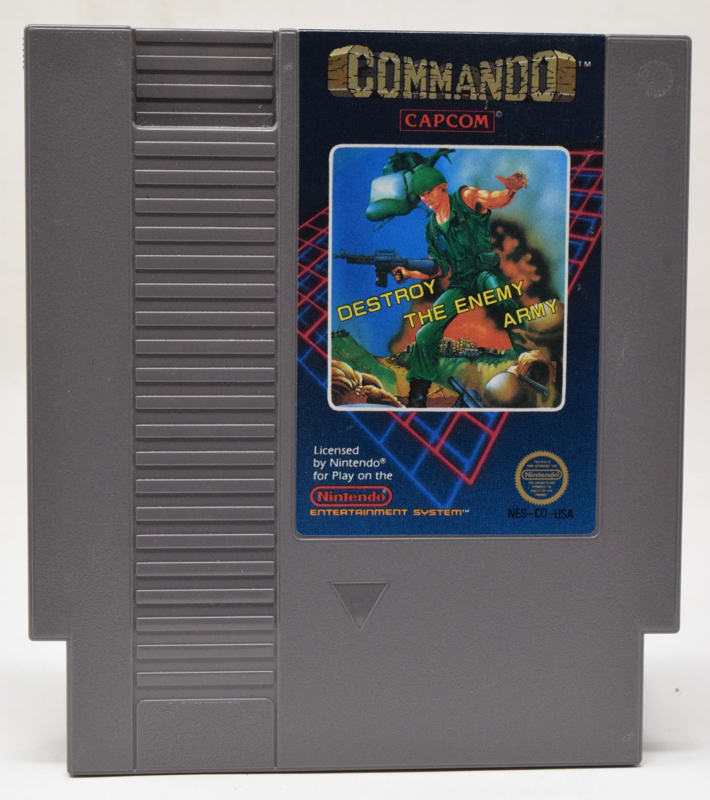 Nintendo NES Commando Capcom Video Game Cartridge