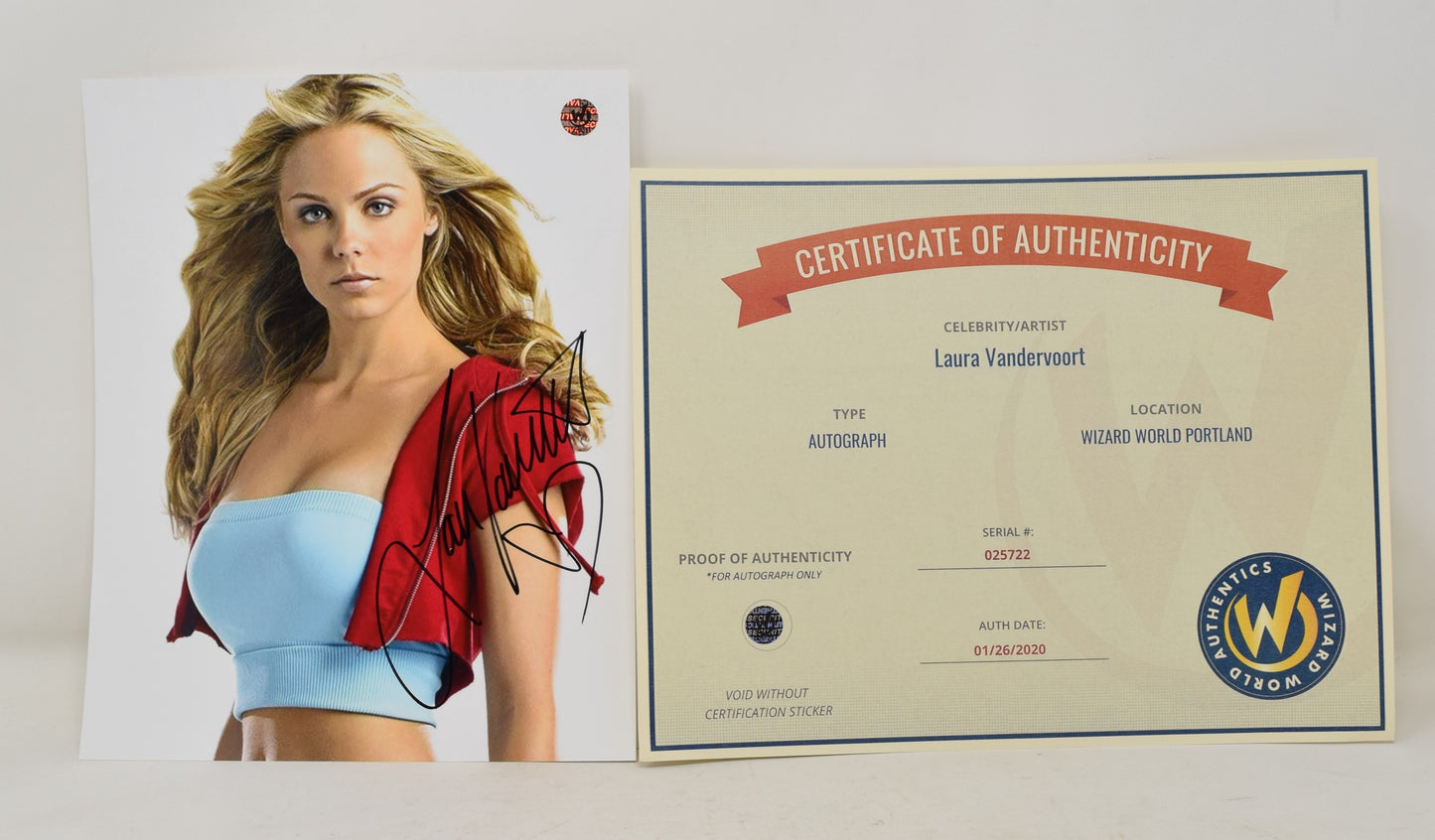 Laura Vandervoort Supergirl Bust Shot Signed Autograph 8 x 10 Photo COA