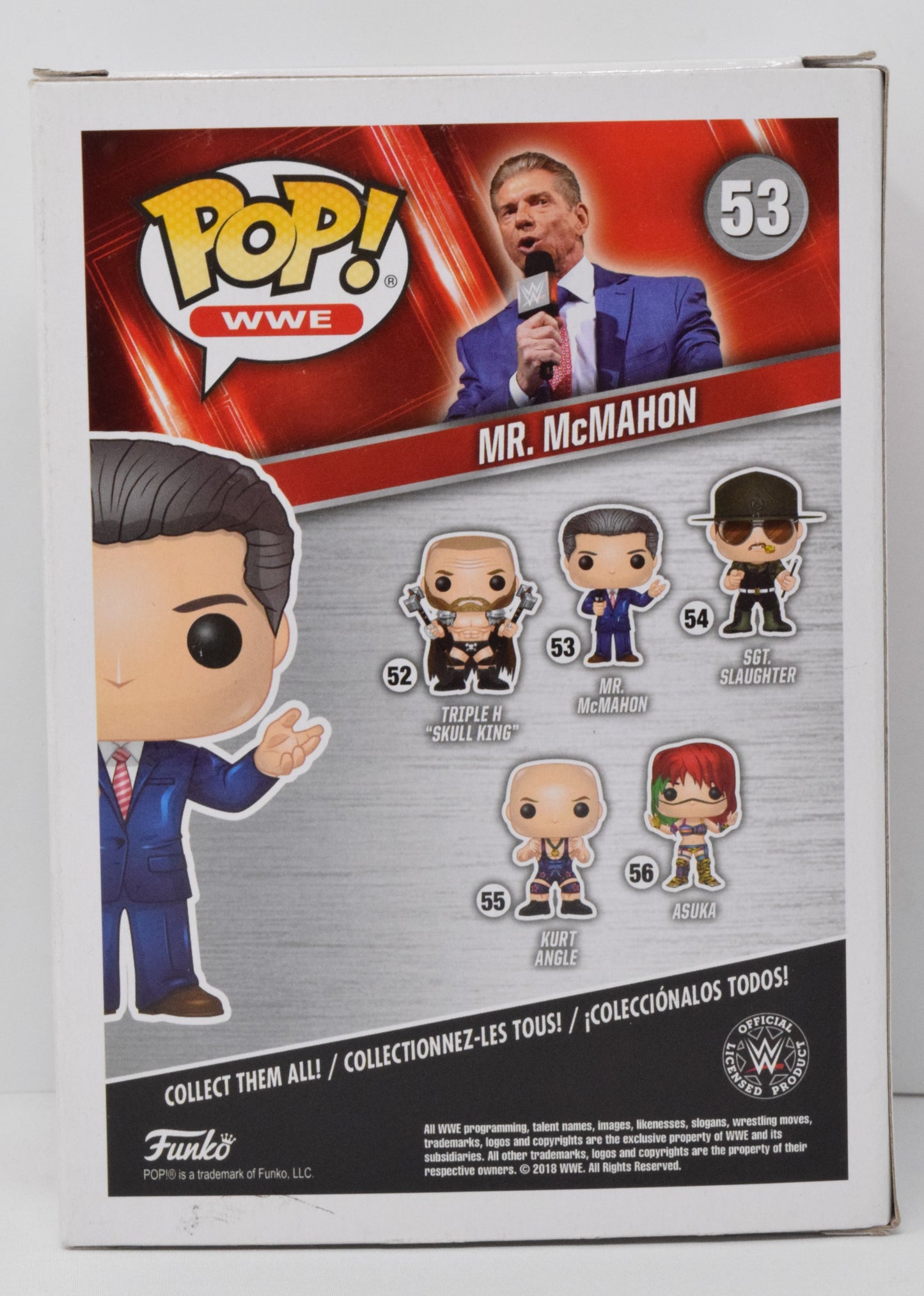 Mr McMahon WWE Wrestling Funko Pop 53 Figure New