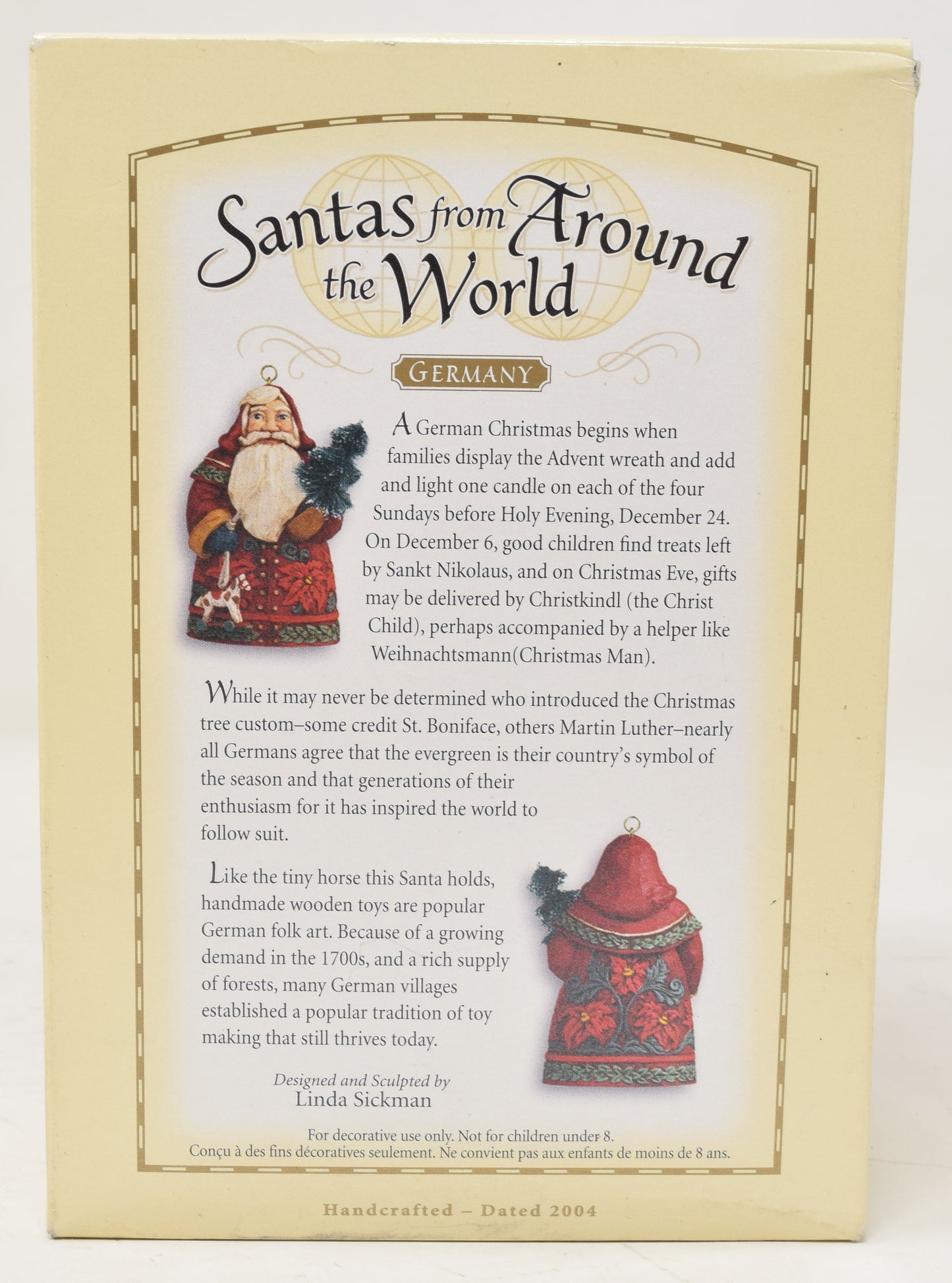 Hallmark Keepsake Ornament Santas From Around The World Germany Christmas Tree 2004 NIB