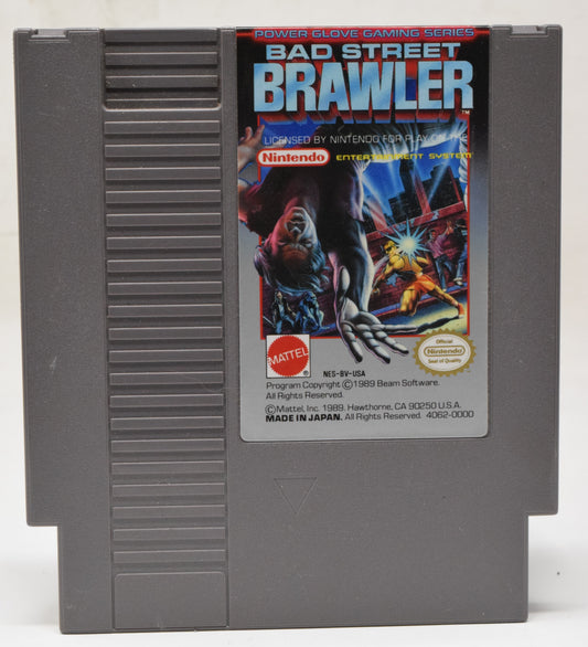 Nintendo NES Bad Street Brawler Mattel Video Game Cartridge