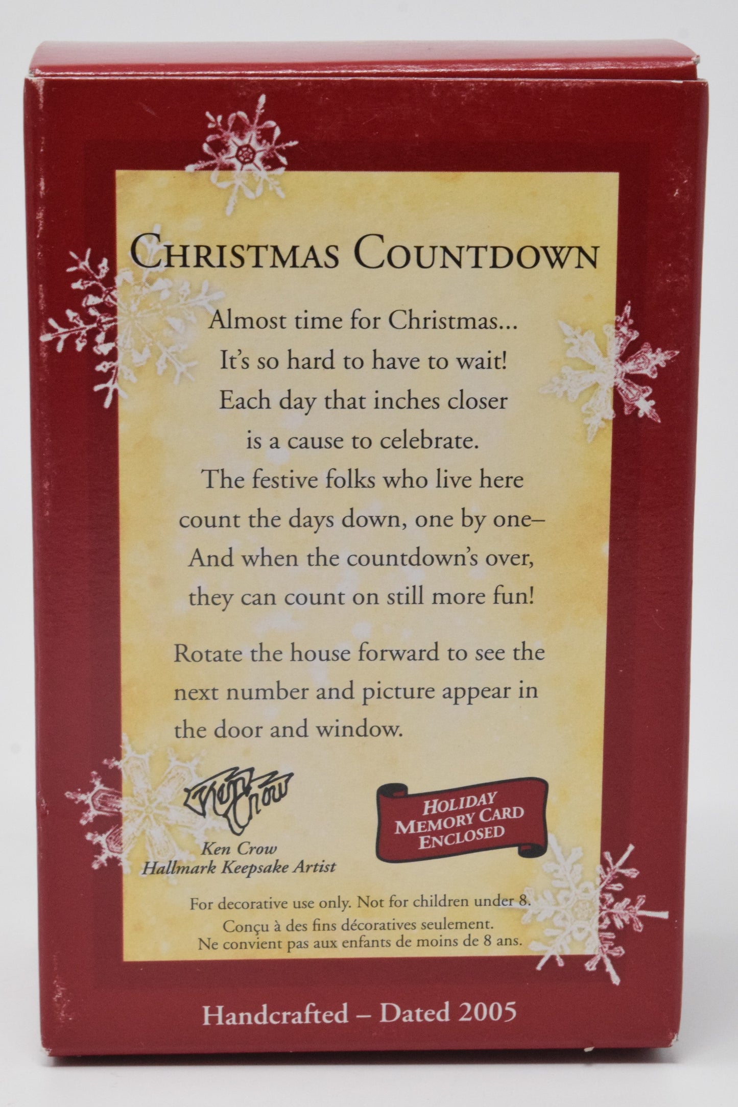 Hallmark Keepsake Christmas Countdown Christmas Ornament 2005 NIB