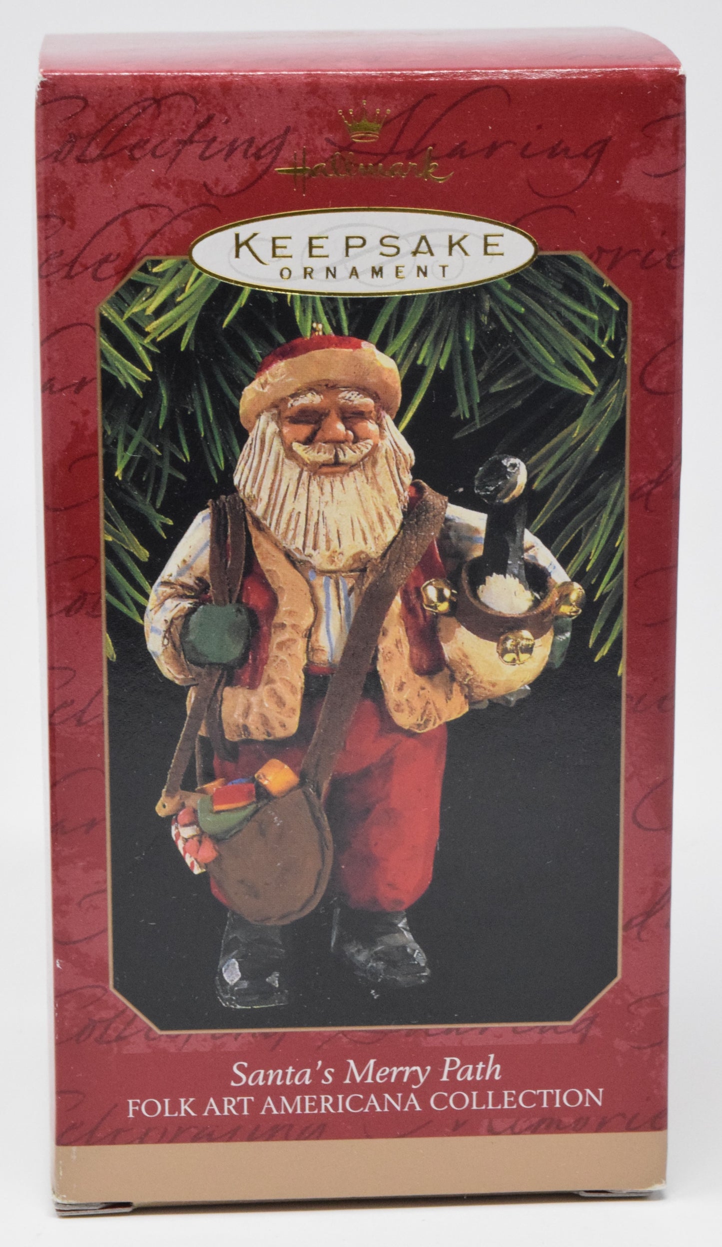 Hallmark Keepsake Santa's Merry Path Christmas Ornament 1997