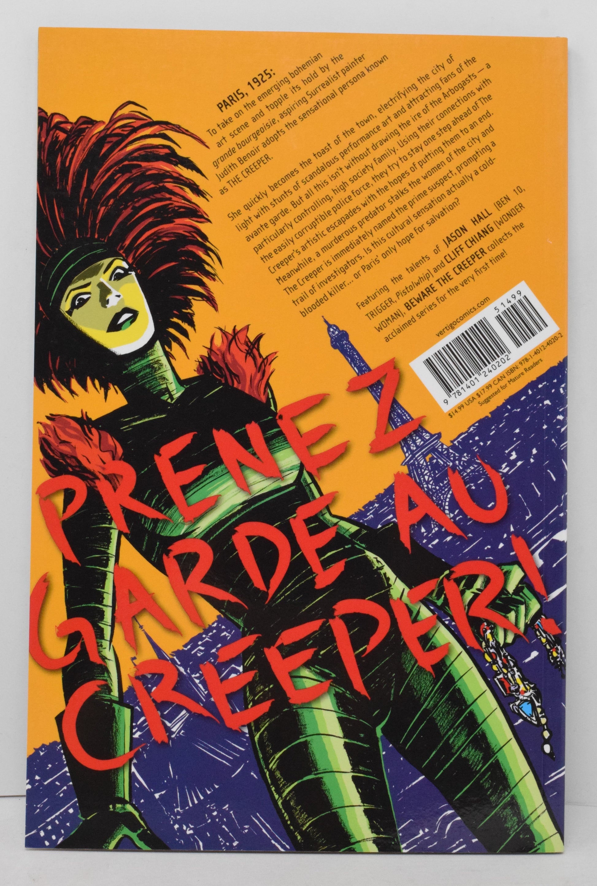 Beware The Creaper TP DC Vertigo 2013 NM Jason Hall Cliff Chiang - Golden Apple Comics