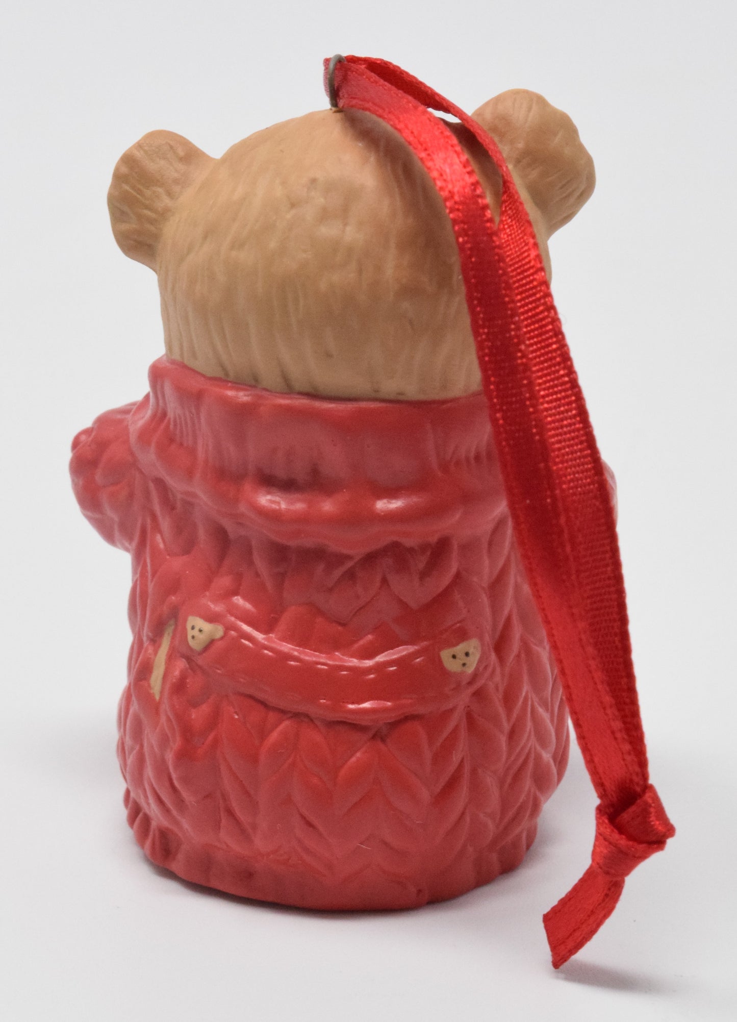 Hallmark Keepsake Snuggly Sugar Bear Bell Christmas Ornament 2001 NIB