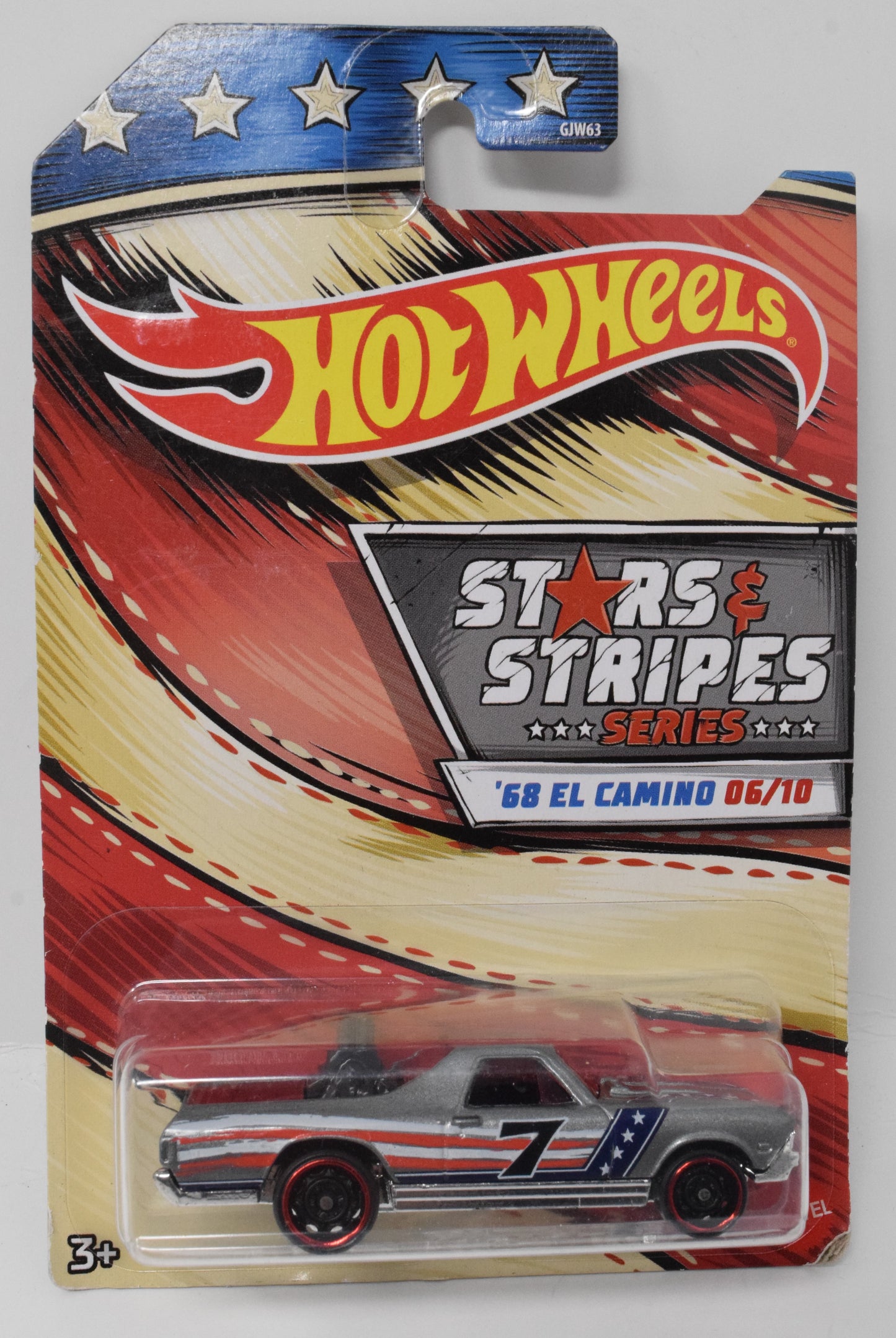 Hot Wheels 68 El Camino Stars and Stripes 6/10 DieCast Car New