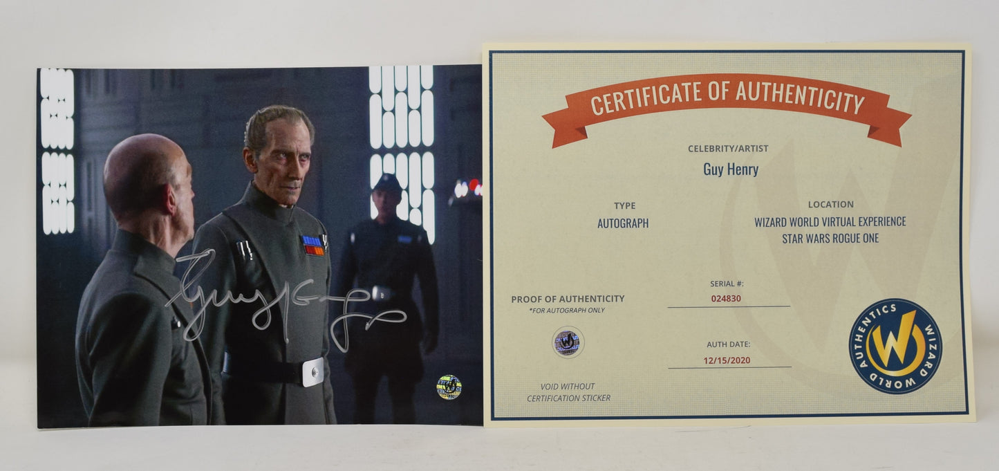 Guy Henry Star Wars Moff Tarkin Signed Autograph 8 x 10 Photo COA