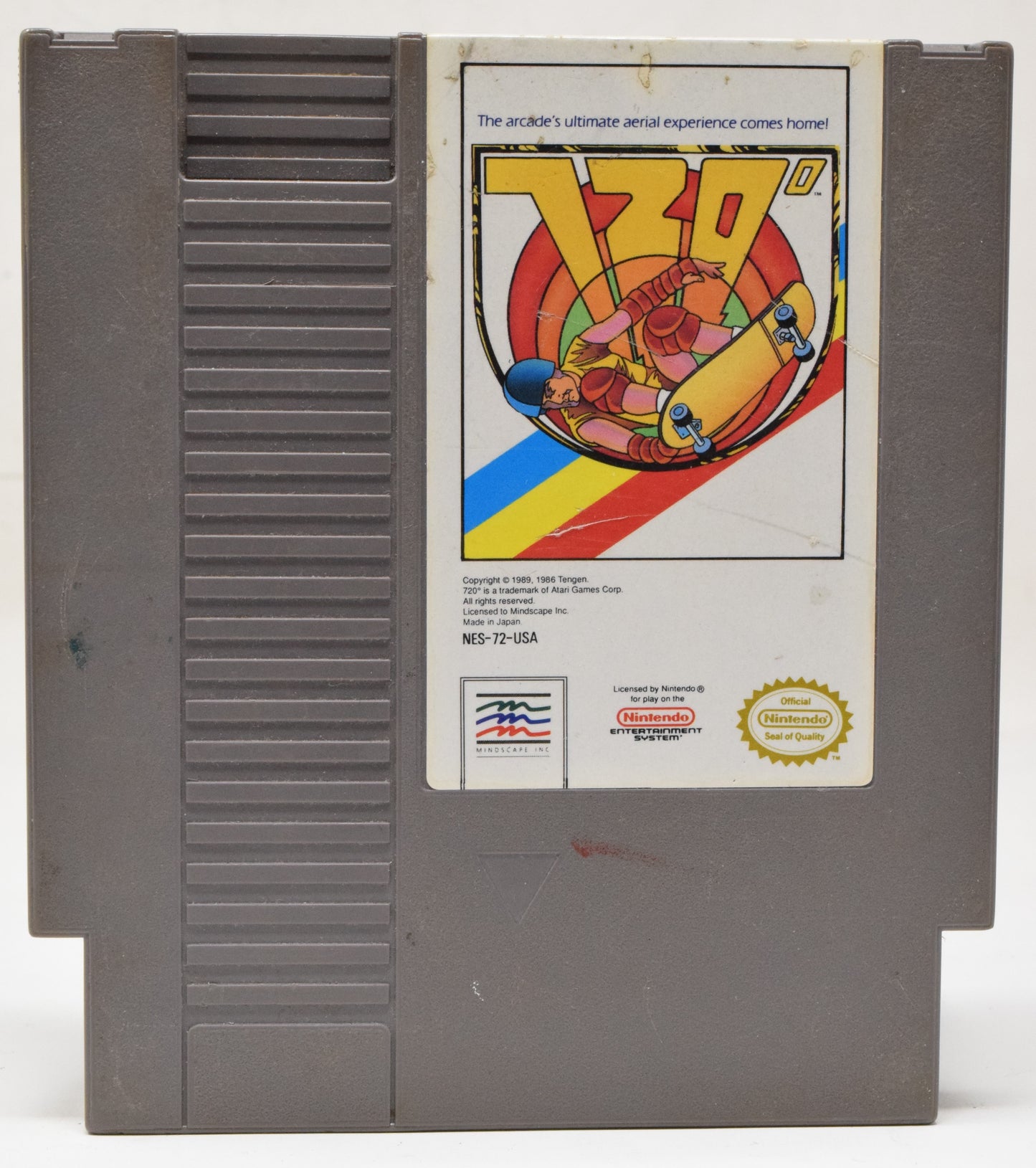 Nintendo NES 720 Degrees Mindscape Video Game Cartridge Skateboarding