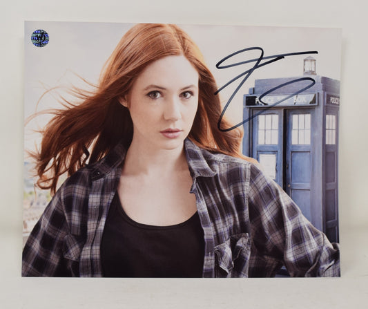 Karen Gillan Doctor Who Tardis Bust Shot Signed Autograph 8 x 10 Photo COA - Golden Apple Comics