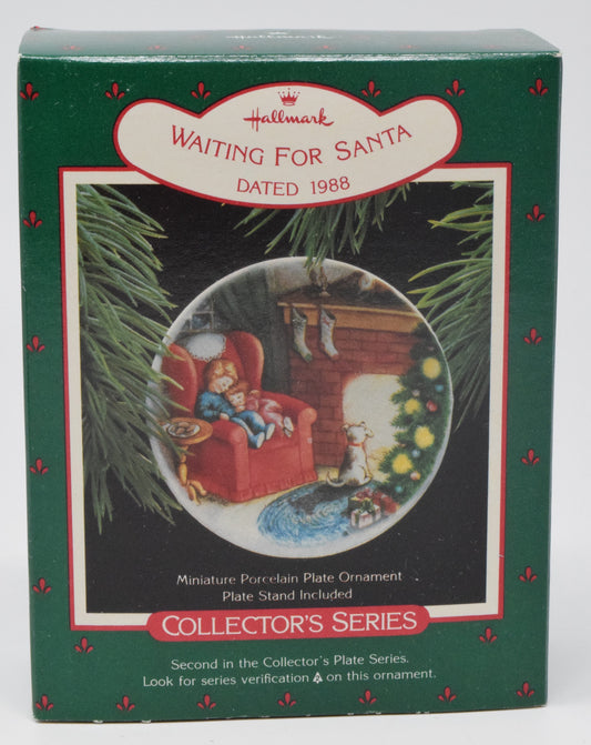 Hallmark Keepsake Waiting For Santa Christmas Ornament 1988 NIB