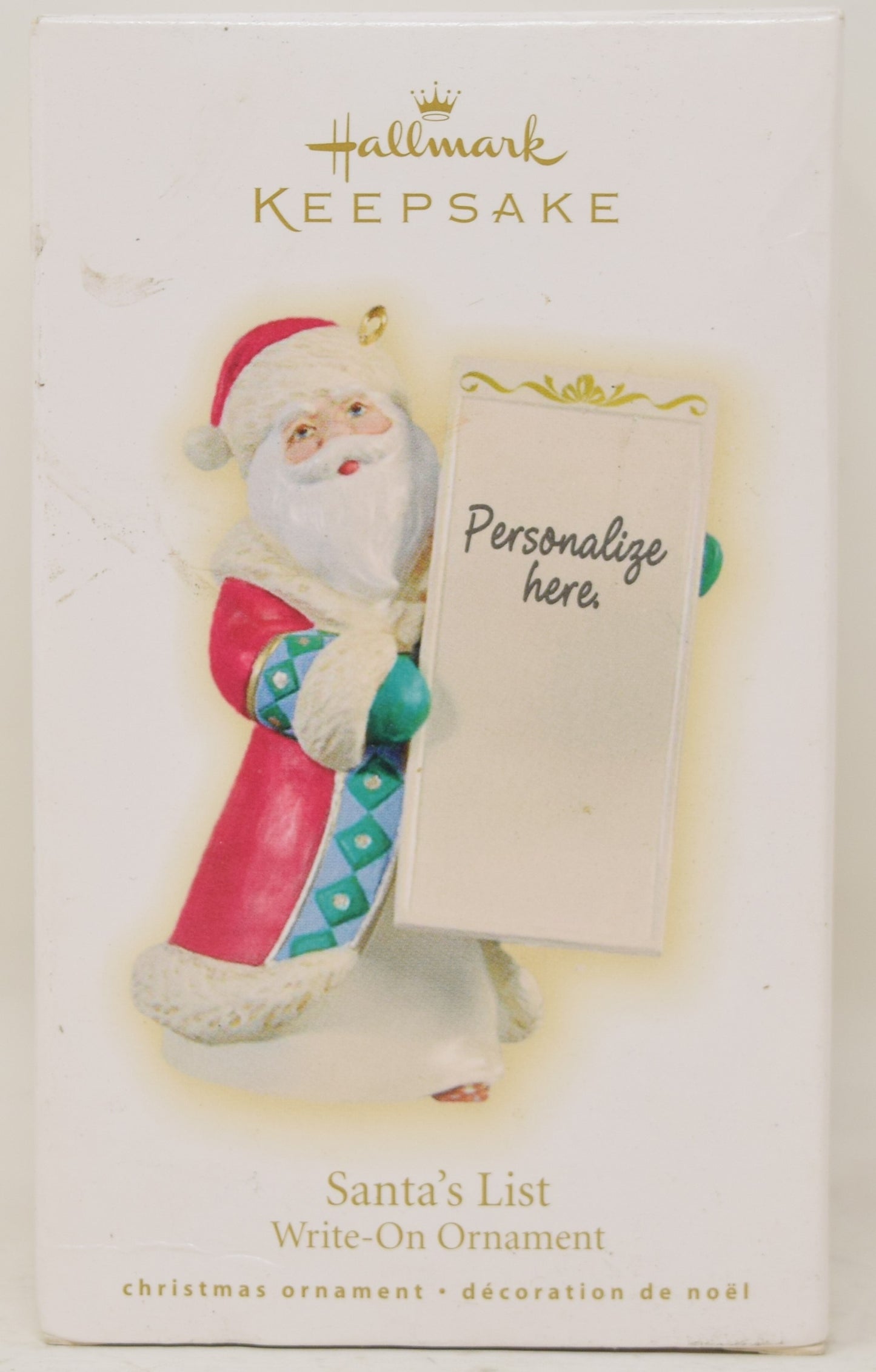 Hallmark Keepsake Ornament Santa's List Christmas Tree 2009 NIB