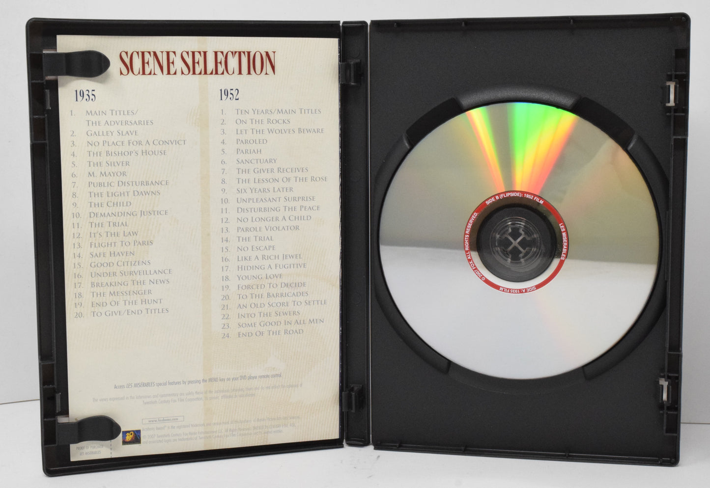 Les Miserables DVD Cinema Classics Collection