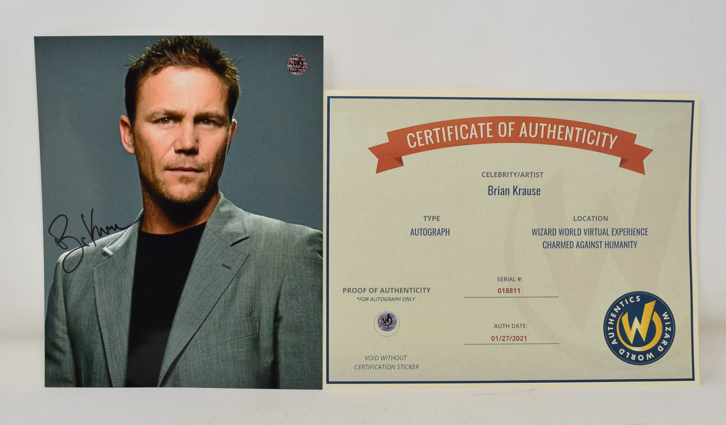 Brian Krause Charmed Bust Shot Signed Autograph 8 x 10 Photo COA