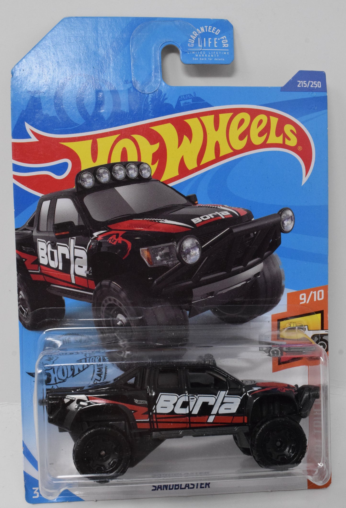 Hot Wheels SandBlaster HW Hot Trucks Borla 9/10 215 DieCast Car New