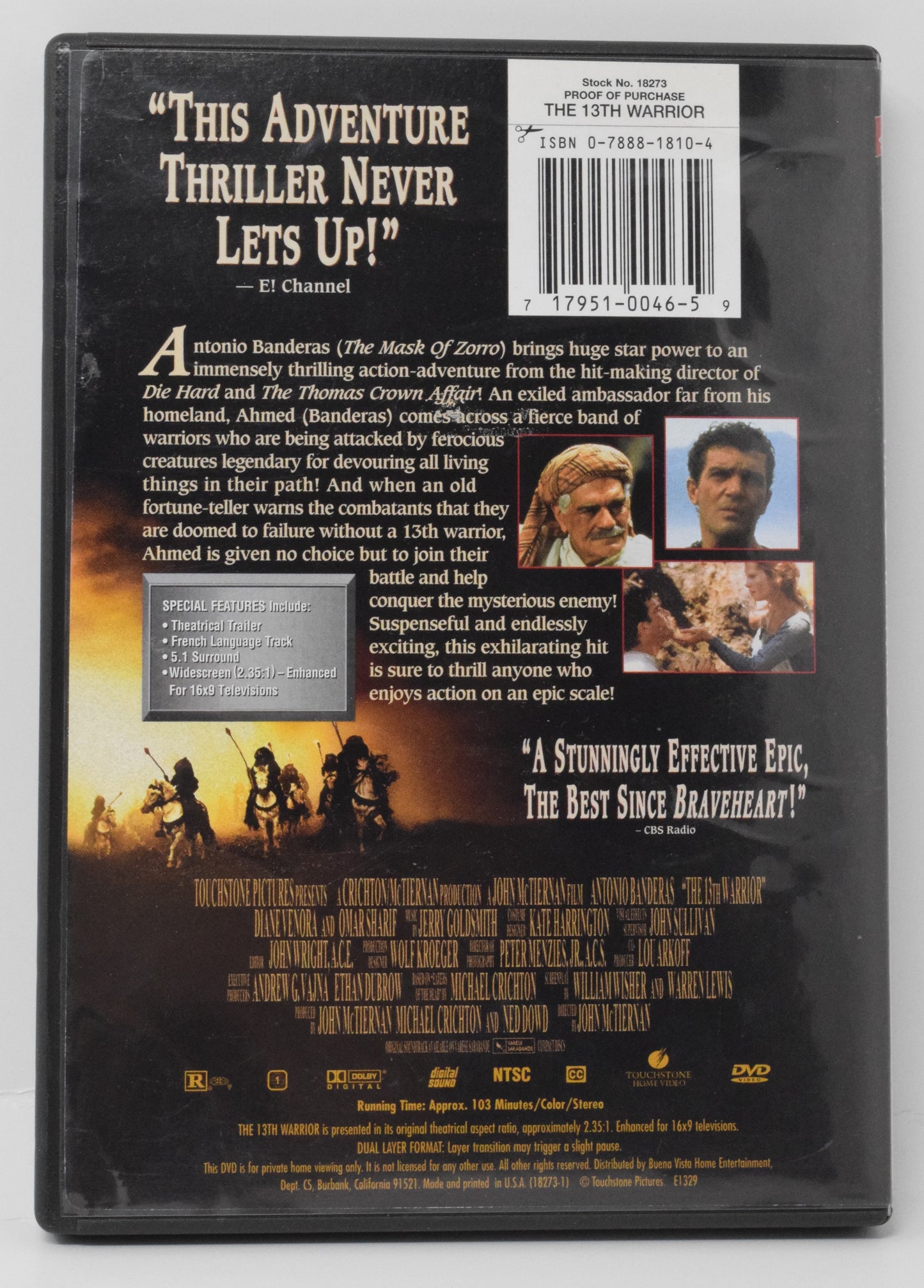 The 13th Warrior DVD Antonio Banderas