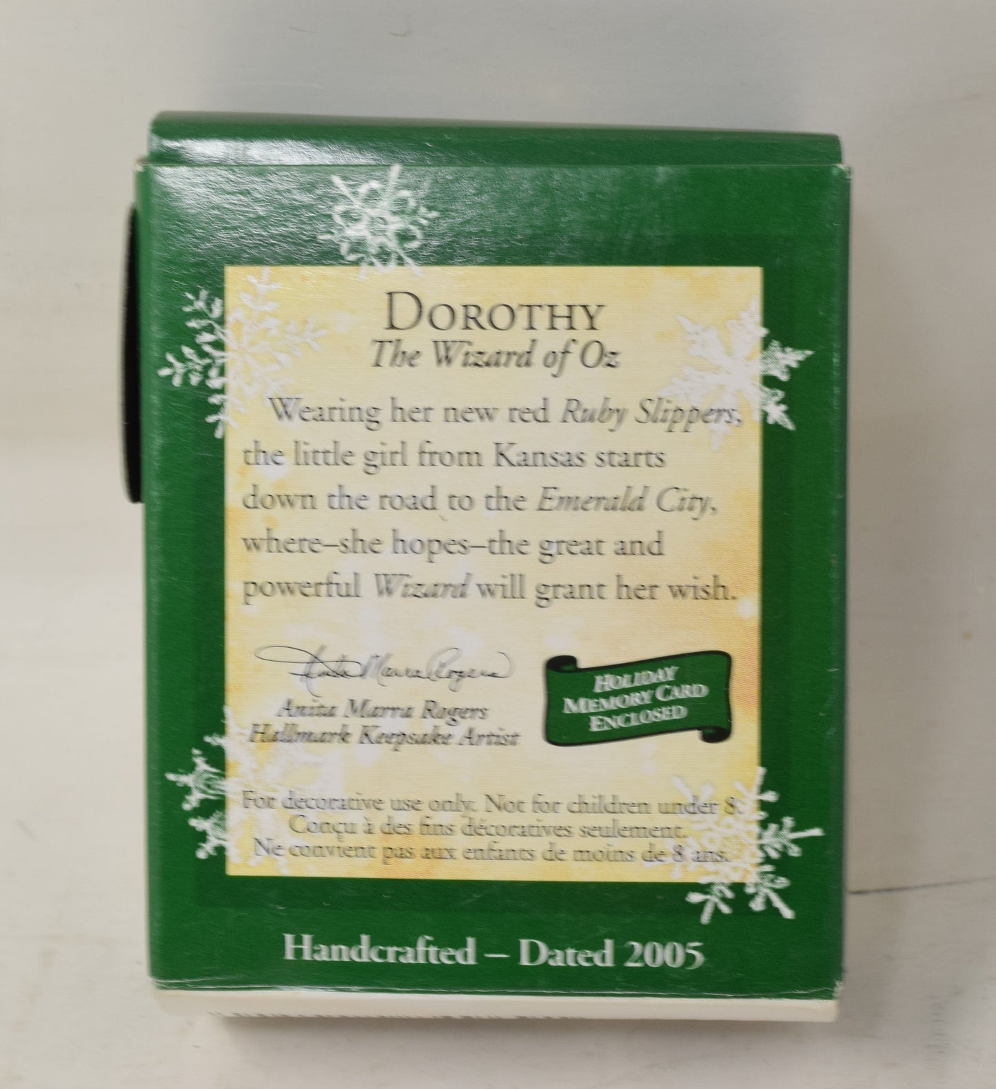 Hallmark Keepsake Ornament Wizard Of Oz Dorothy Christmas Tree 2005 NIB