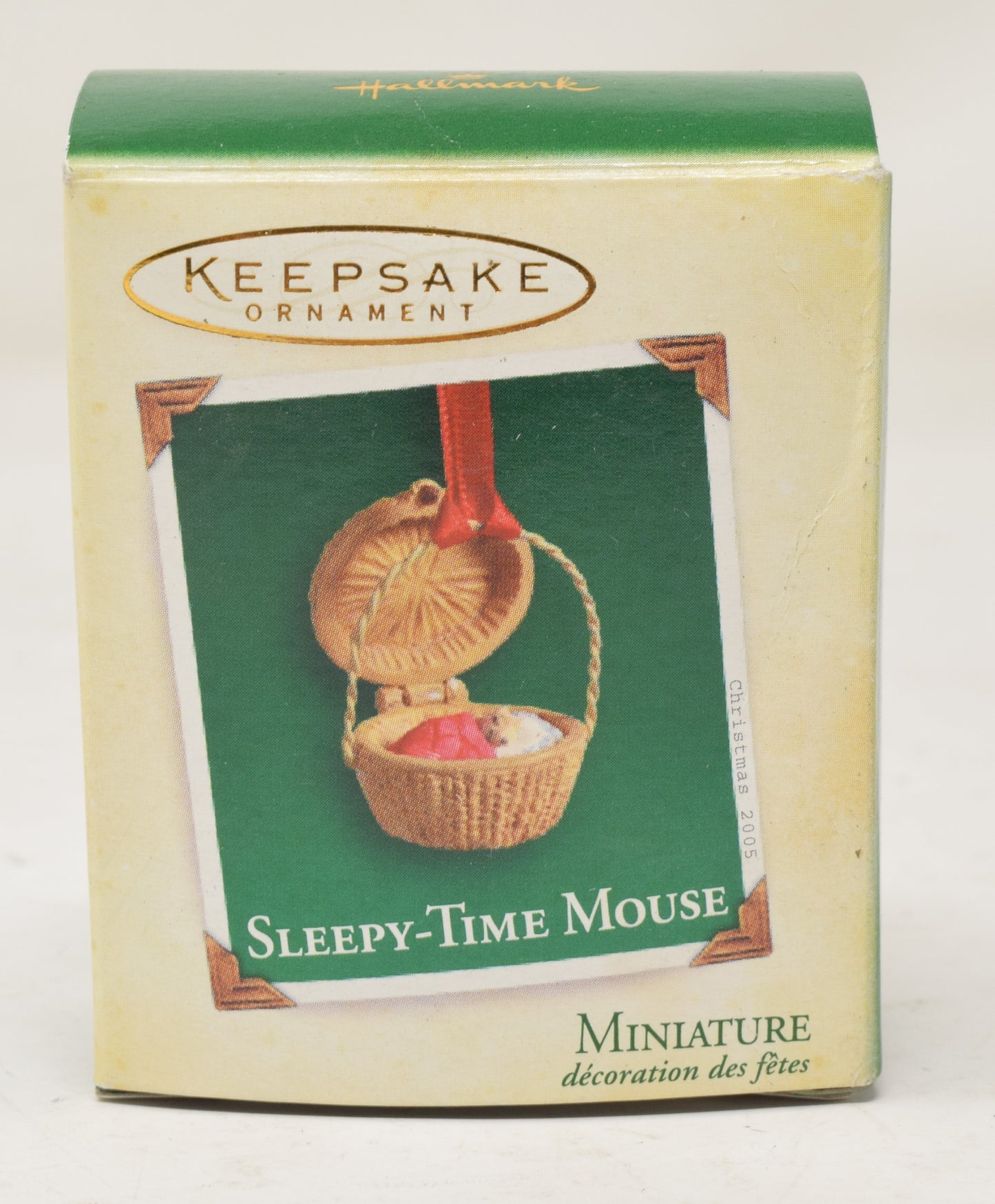 Hallmark Keepsake Ornament Sleepy Time Mouse Christmas Tree 2005 NIB