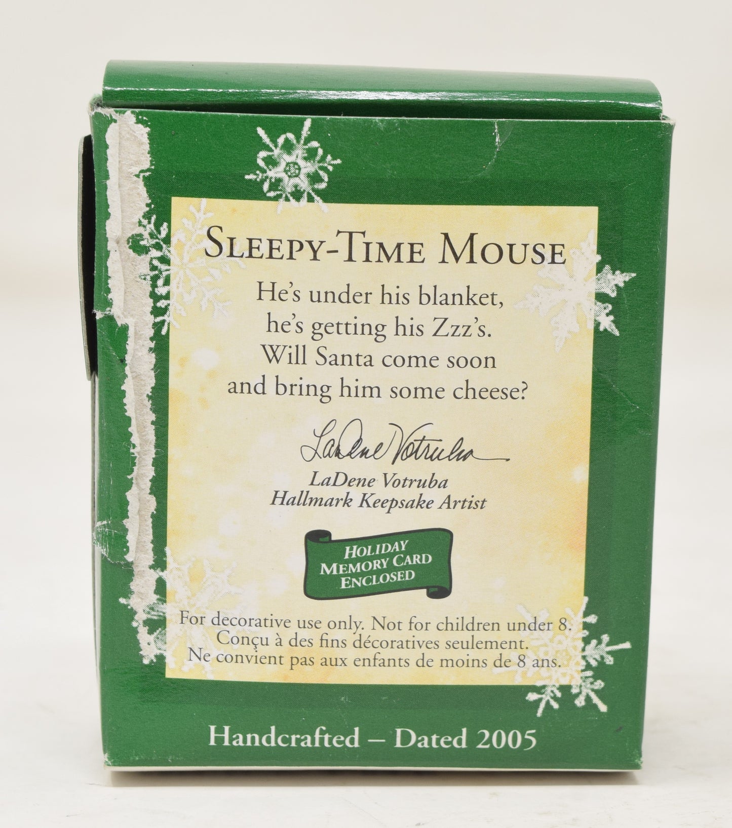 Hallmark Keepsake Ornament Sleepy Time Mouse Christmas Tree 2005 NIB