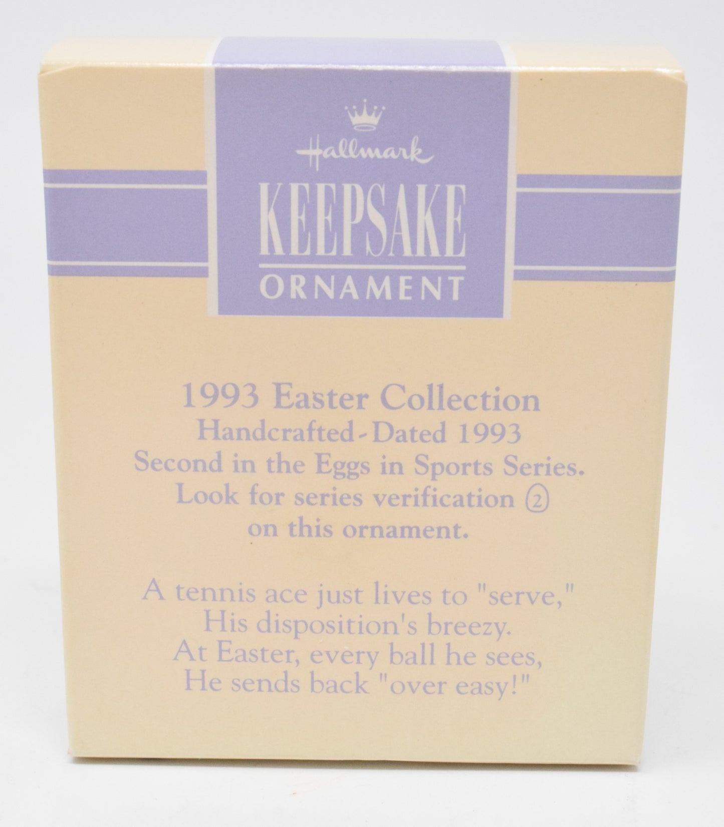 Hallmark Keepsake Egg in Sports Christmas Ornament 1992 NIB