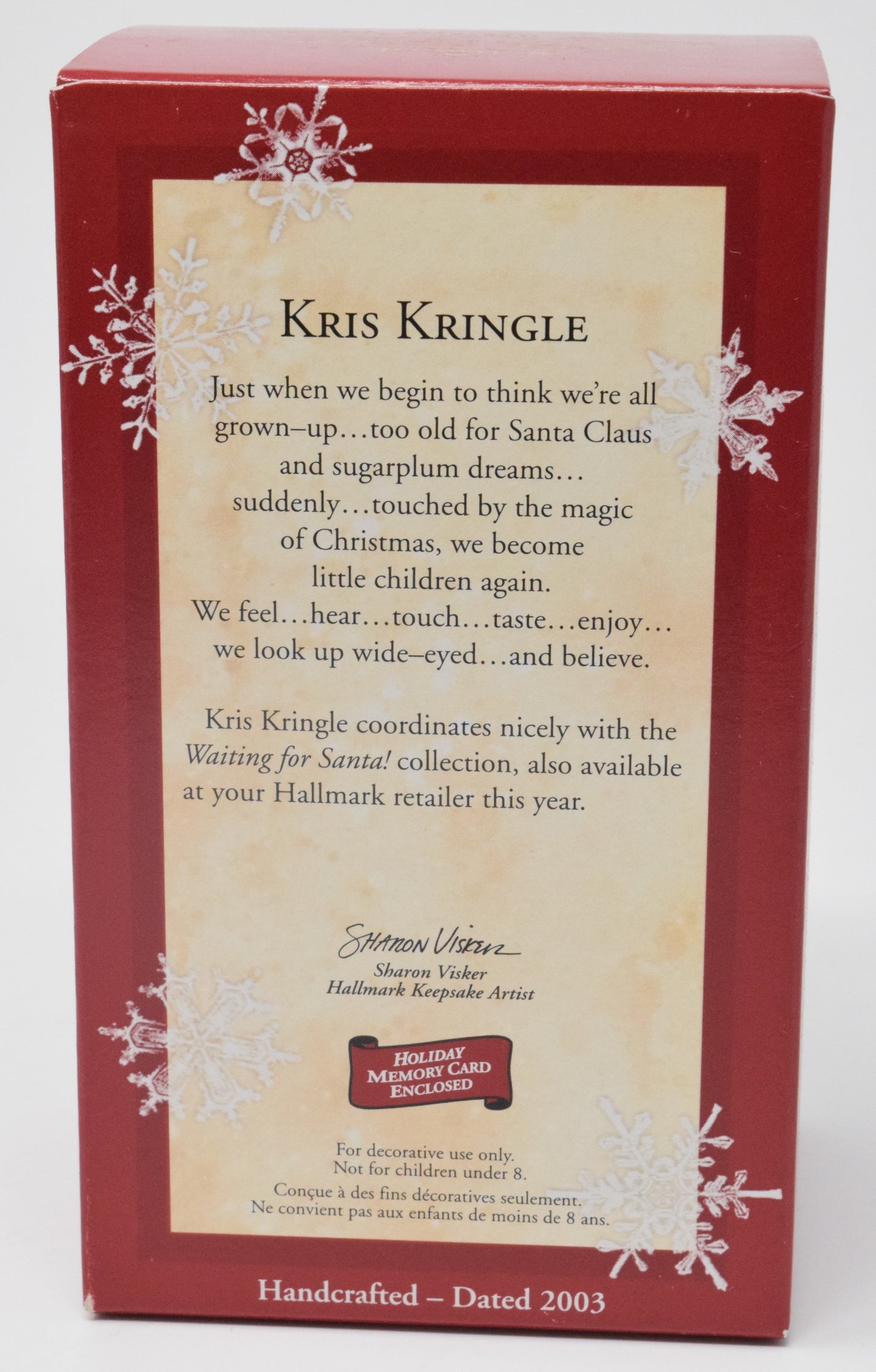 Hallmark Keepsake Kris Kringle Christmas Ornament 2003 NIB