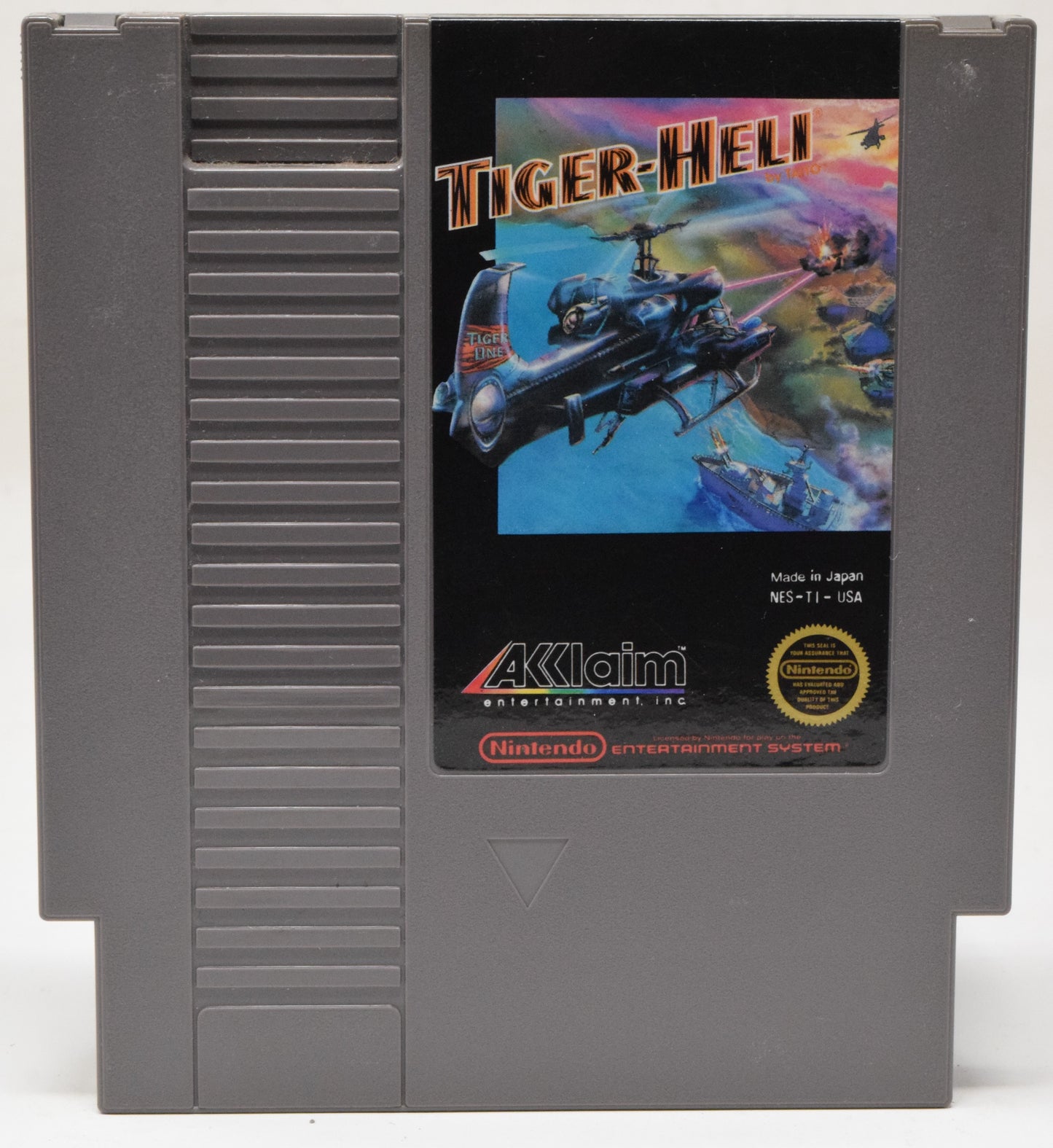 Nintendo NES Tiger-Heli Acclaim Video Game Cartridge