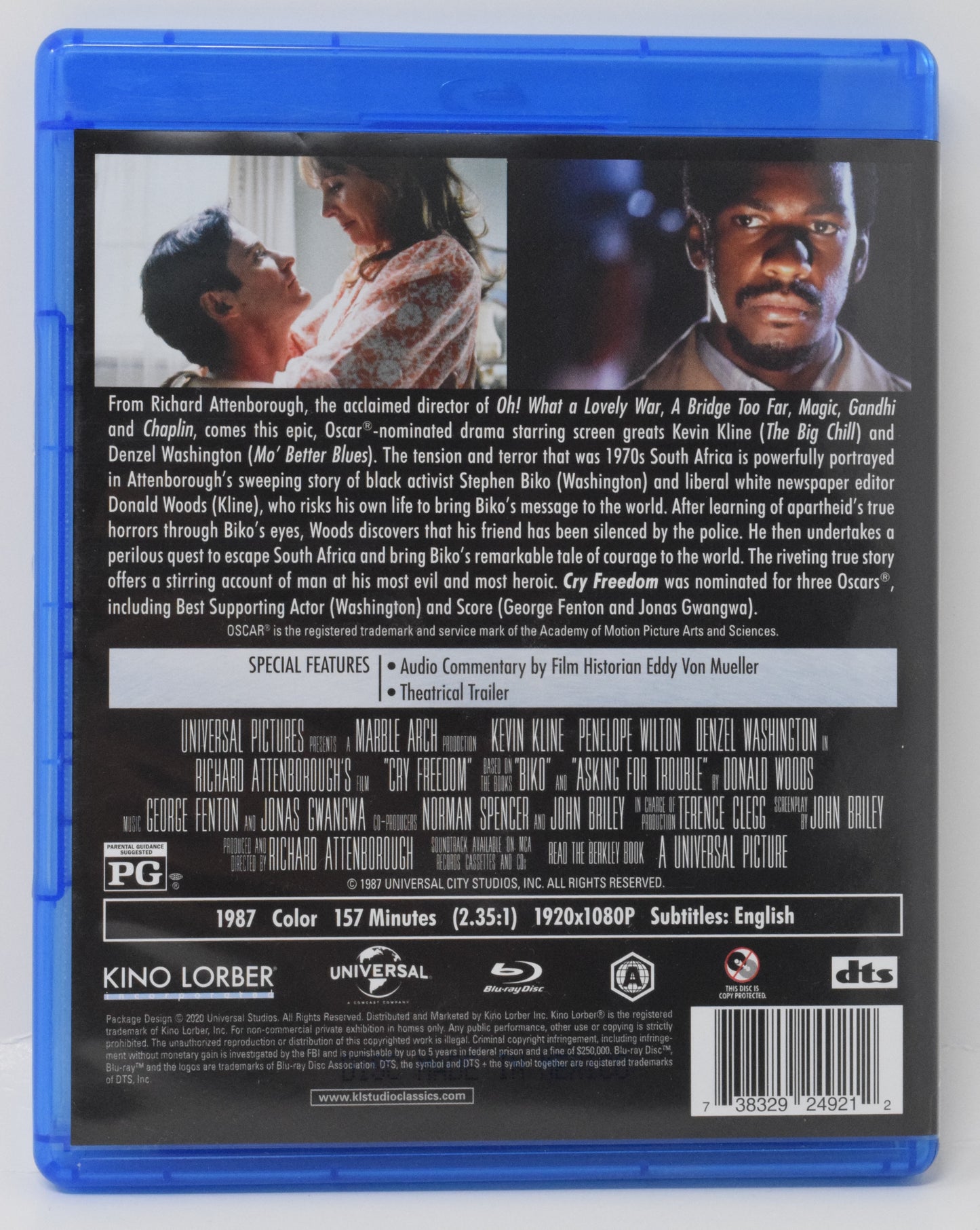 Cry Freedom DVD Blu-ray