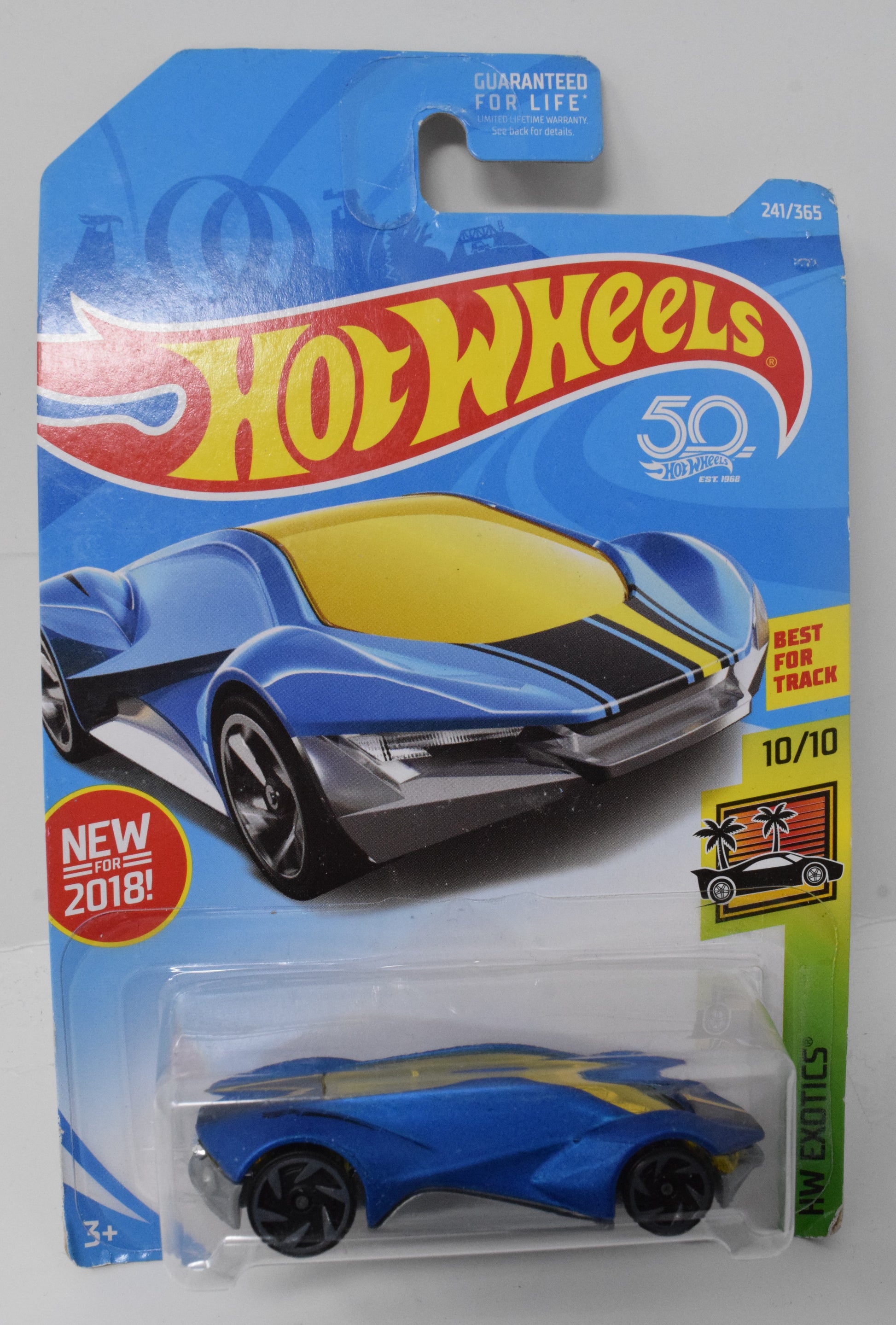 Hot Wheels Exotique HW Exotics 10/10 241 Blue 24 DieCast Car New - Golden Apple Comics