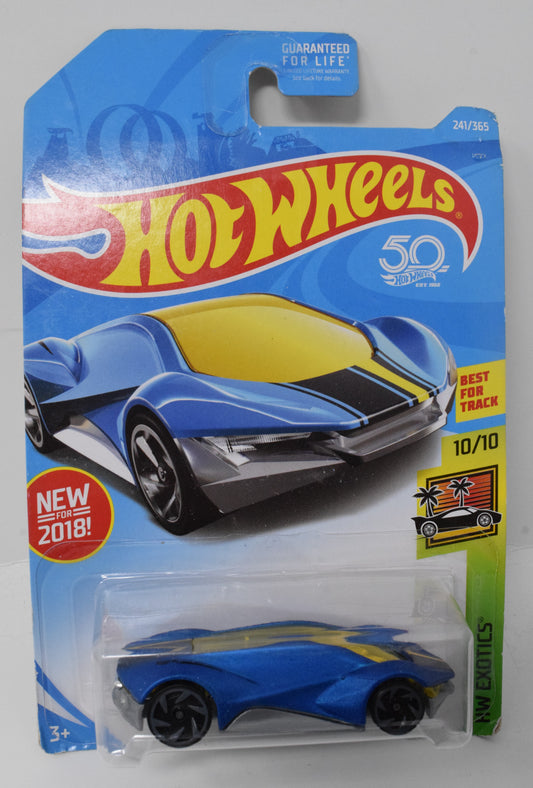 Hot Wheels Exotique HW Exotics 10/10 241 Blue 24 DieCast Car New - Golden Apple Comics