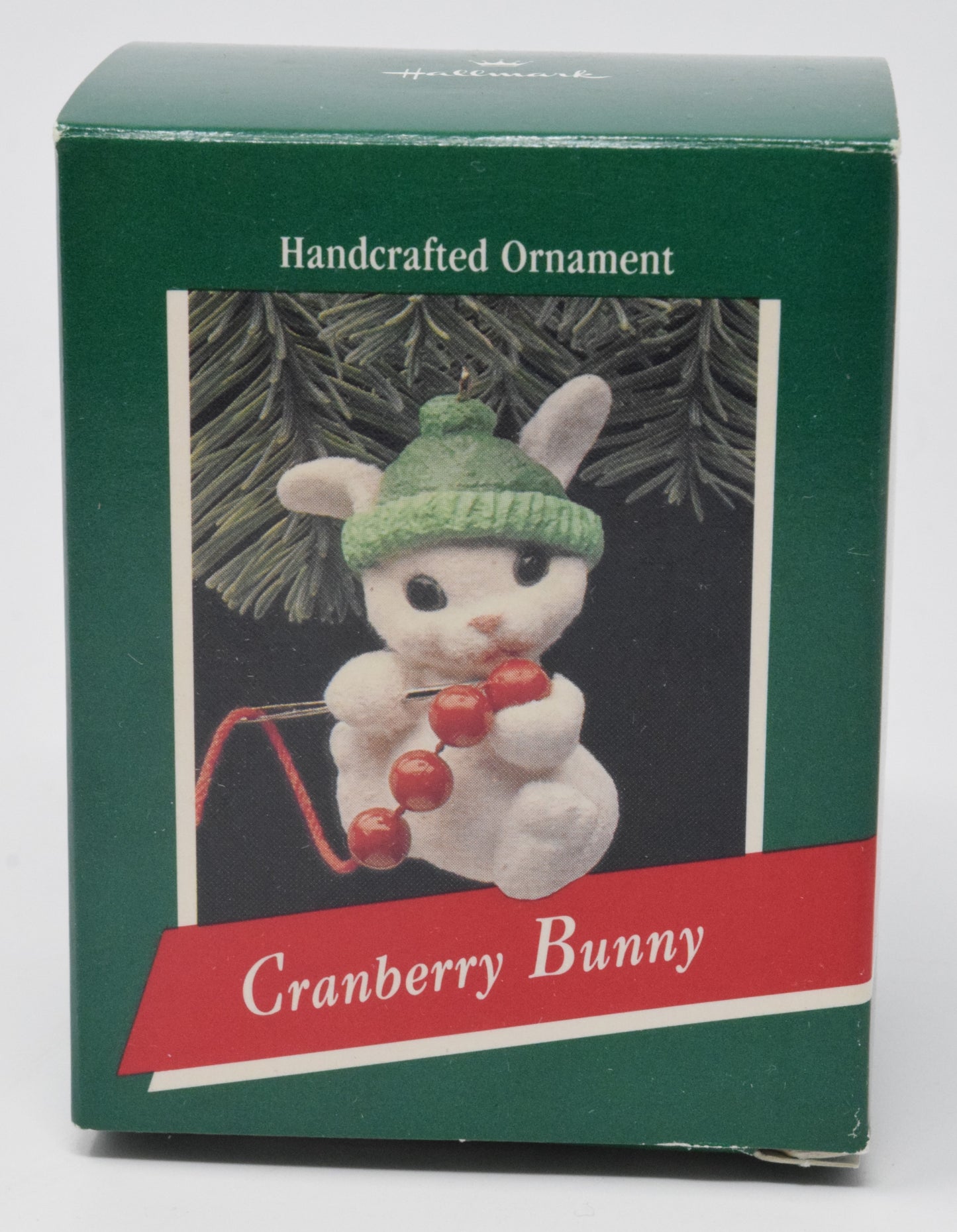 Hallmark Keepsake Cranberry Bunny Christmas Ornament 1989 NIB