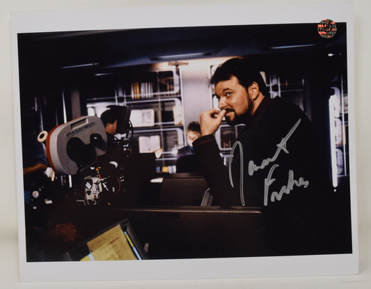 Jonathan Frakes Star Trek On Set Camera Signed Autograph 8 x 10 Photo COA