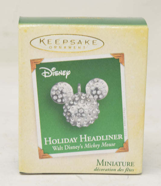 Hallmark Keepsake Ornament Mickey Mouse Holiday Headliner Christmas Tree 2005 NIB