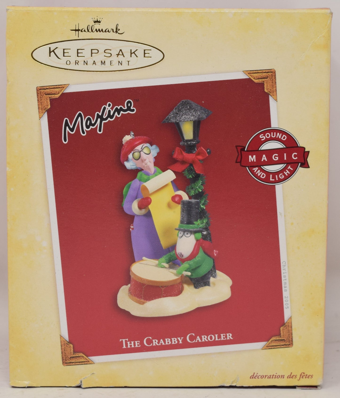 Hallmark Keepsake Ornament Crabby Caroler Christmas Tree 2005 NIB