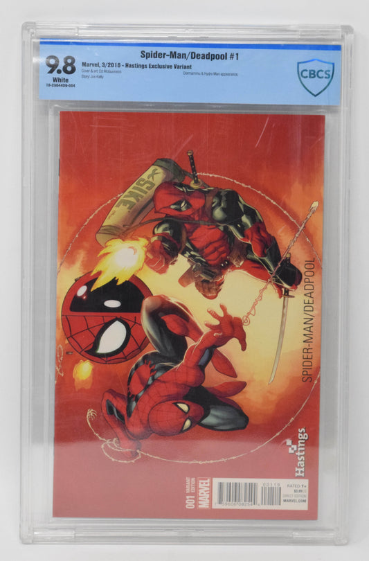 Spider-Man Deadpool 1 Marvel 2016 CBCS 9.8 Ed McGuinnes Hastings Variant