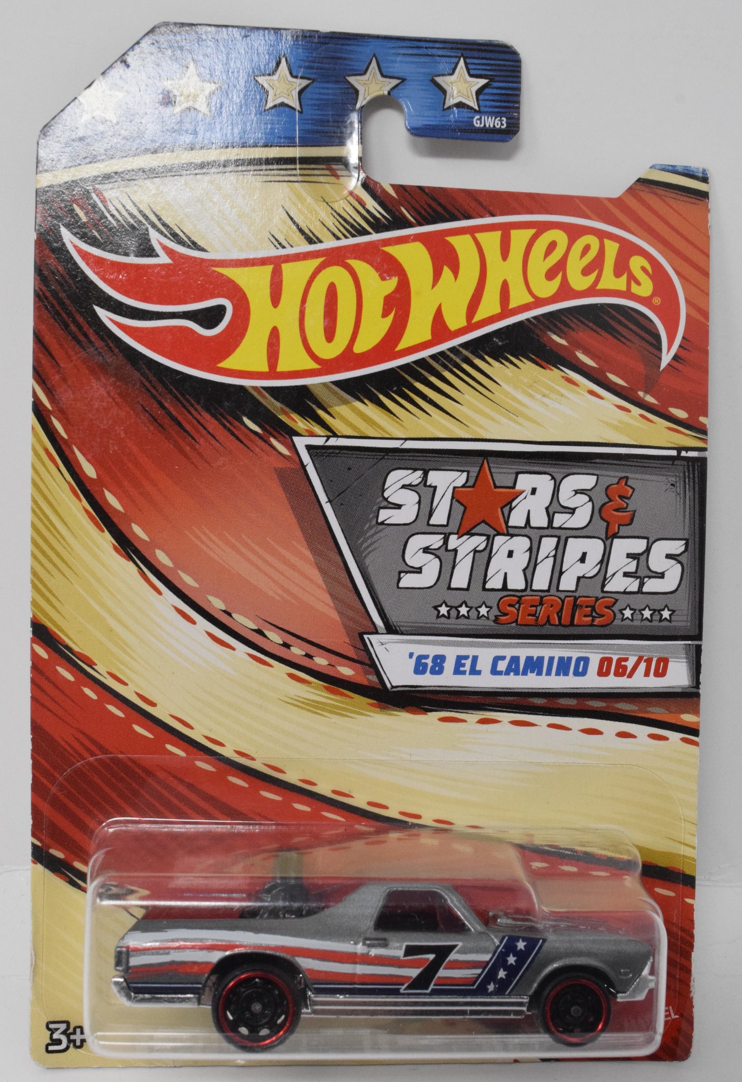 Hot Wheels 68 El Camino Stars and Stripes 6/10 DieCast Car New