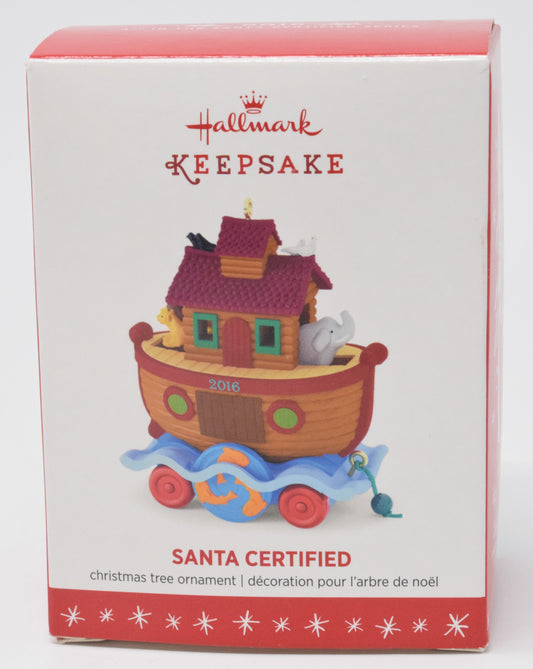 Hallmark Keepsake Santa Certified Christmas Ornament 2016 NIB