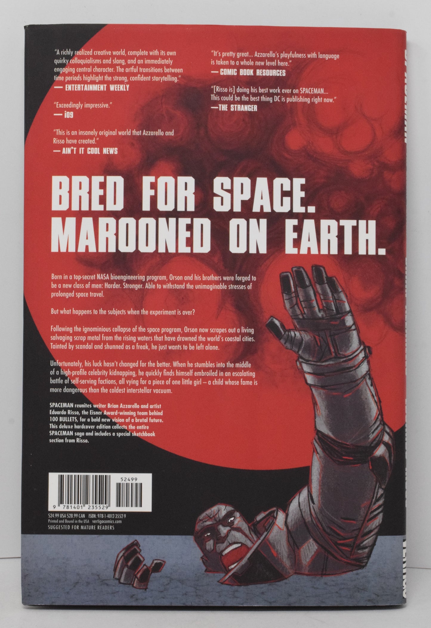 Spaceman Deluxe Ed HC DC Vertigo 2012 NM Brian Azzarello Eduadro Risso - Golden Apple Comics