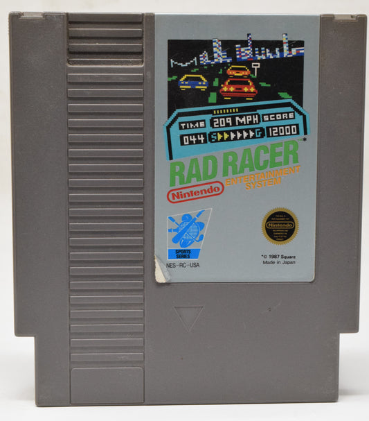 Nintendo NES Red Racer Video Game Cartridge