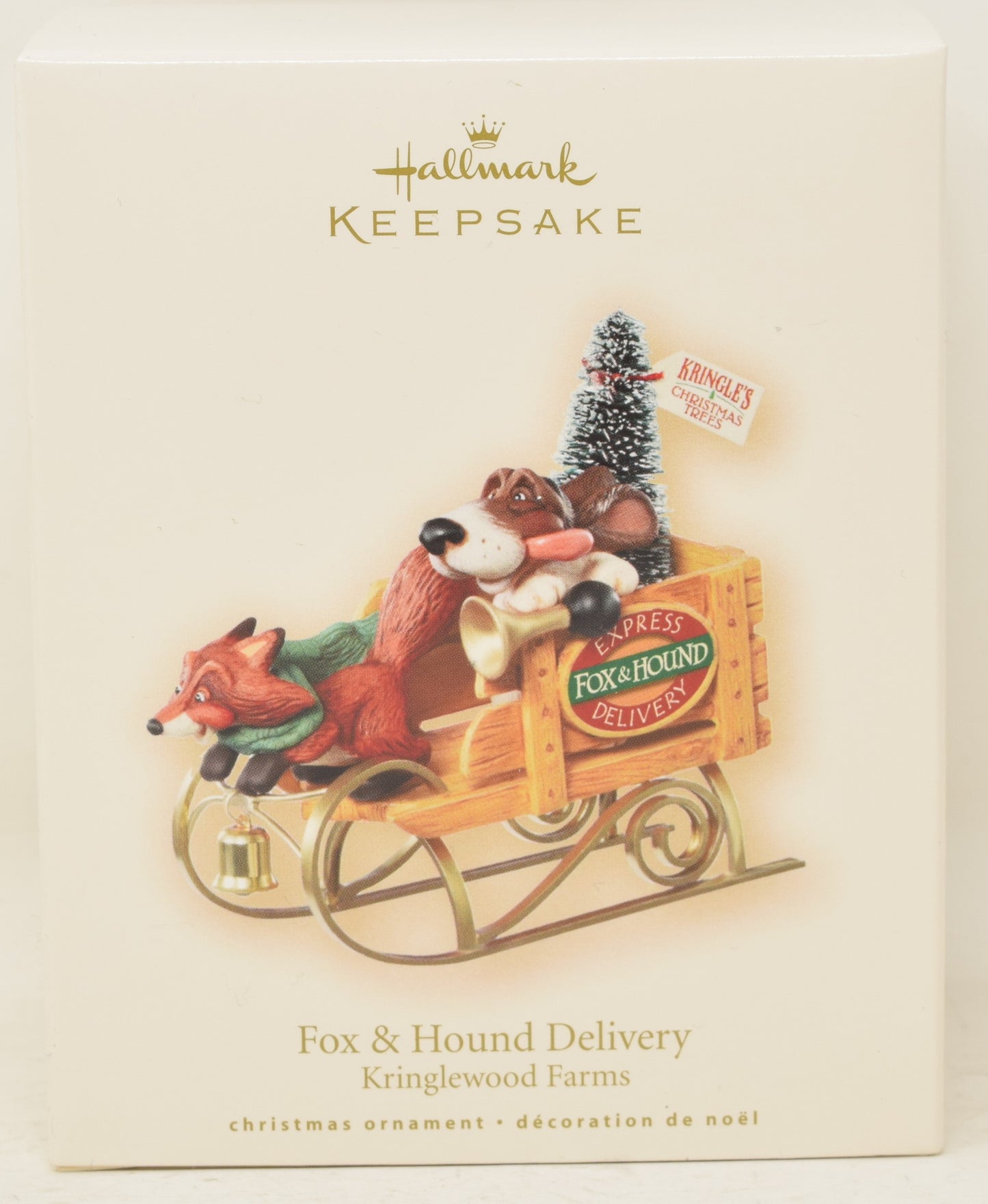 Hallmark Keepsake Ornament Kringlewood Fox Hound Delivery Christmas Tree 2007 NIB