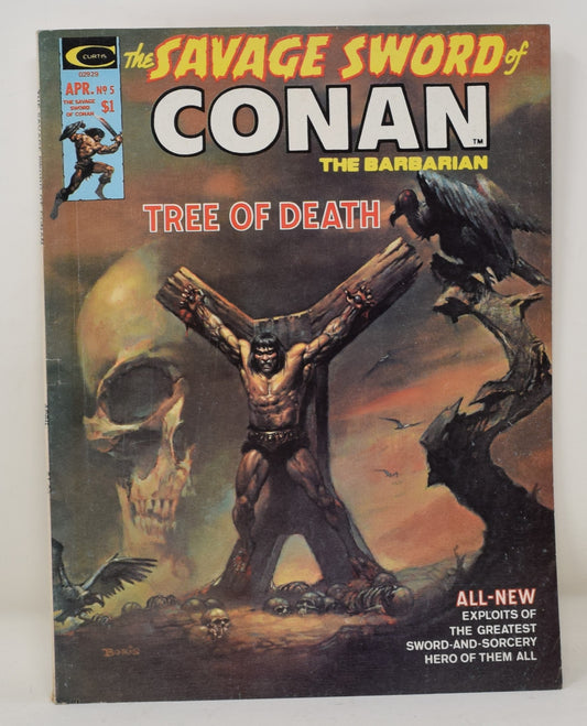 Savage Sword Of Conan The Barbarian 5 Marvel 1975 VG FN Boris Vallejo Red Sonja Cosplay Photo