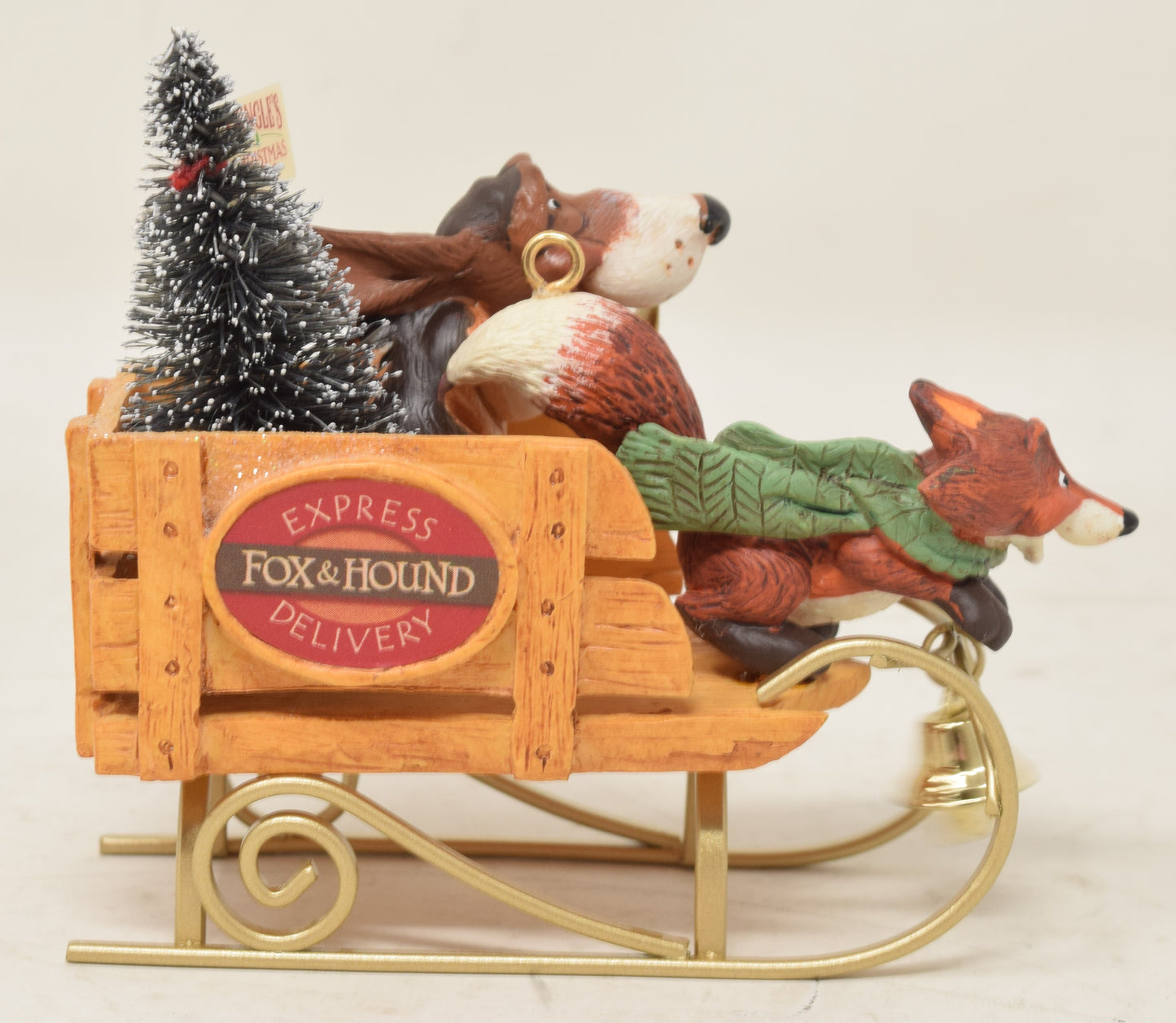 Hallmark Keepsake Ornament Kringlewood Fox Hound Delivery Christmas Tree 2007 NIB